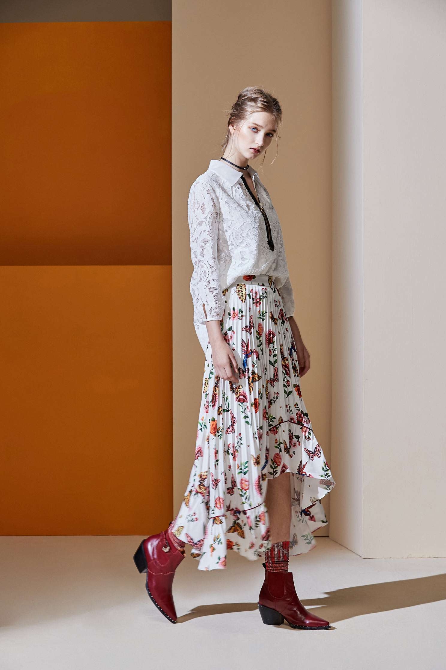 Irregular Pleated skirt,百折,Pleated Skirt,Maxi Pleated Skirt,Long Skirt,Air Signs