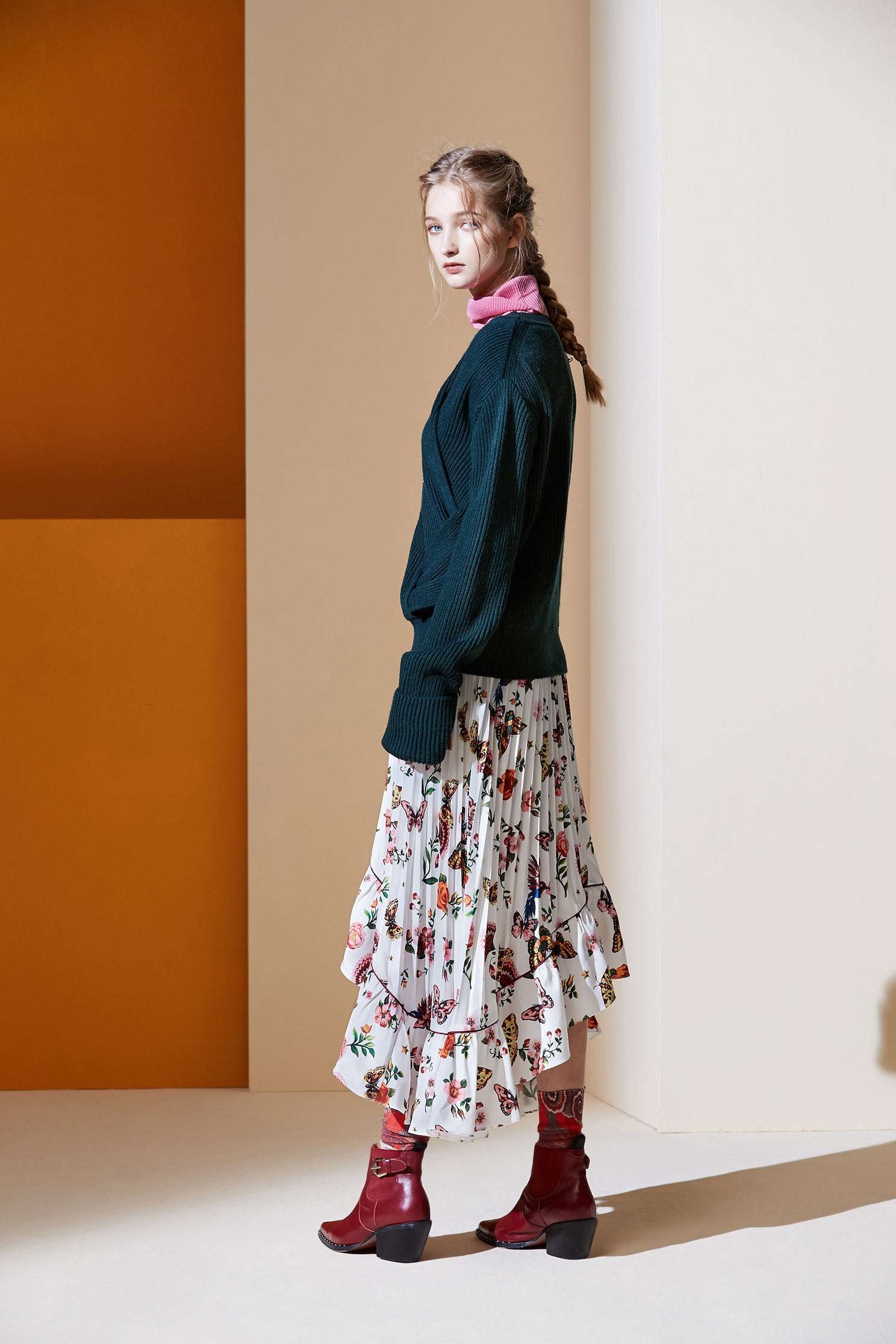 Irregular Pleated skirt,百折,Pleated Skirt,Maxi Pleated Skirt,Long Skirt,Air Signs