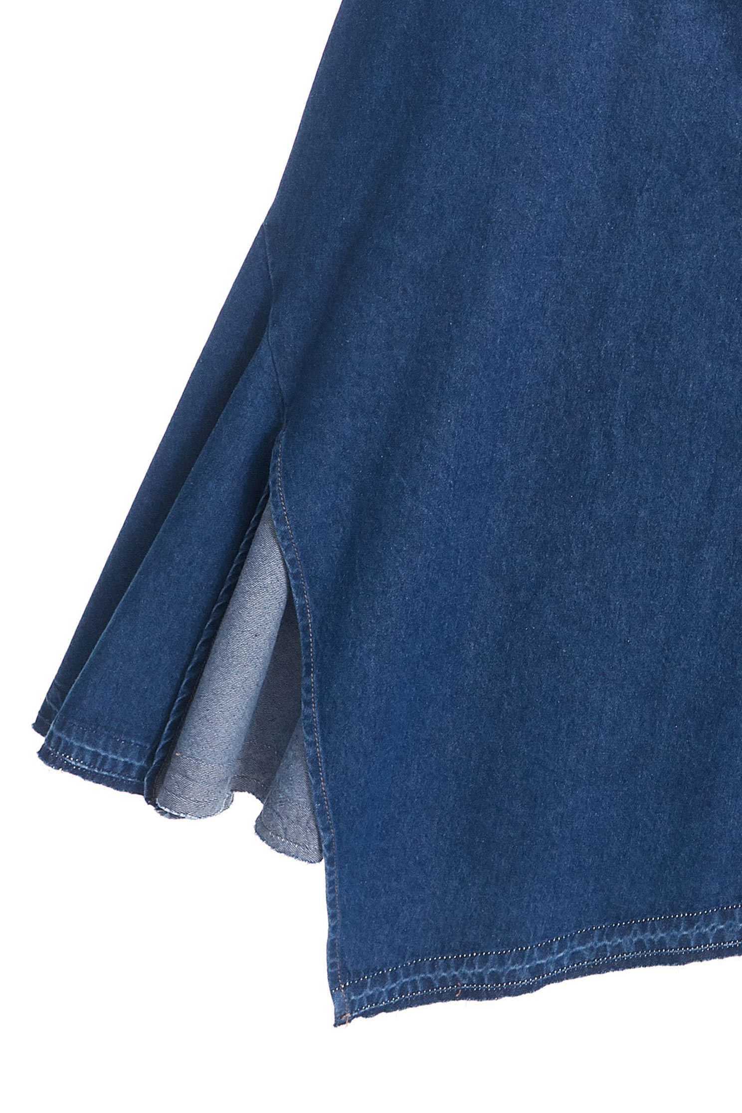 Irregular denim skirt,tanning,firesigns,cowboy,denimskirt,cotton,longskirt