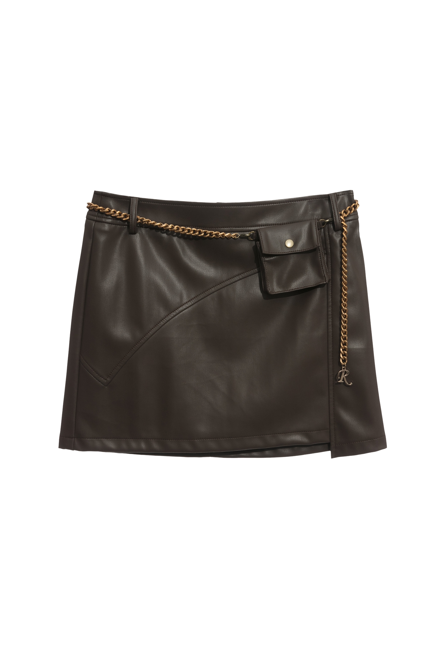 質樸焦糖色仿皮短裙質樸焦糖色仿皮短裙,短裙,秋冬穿搭