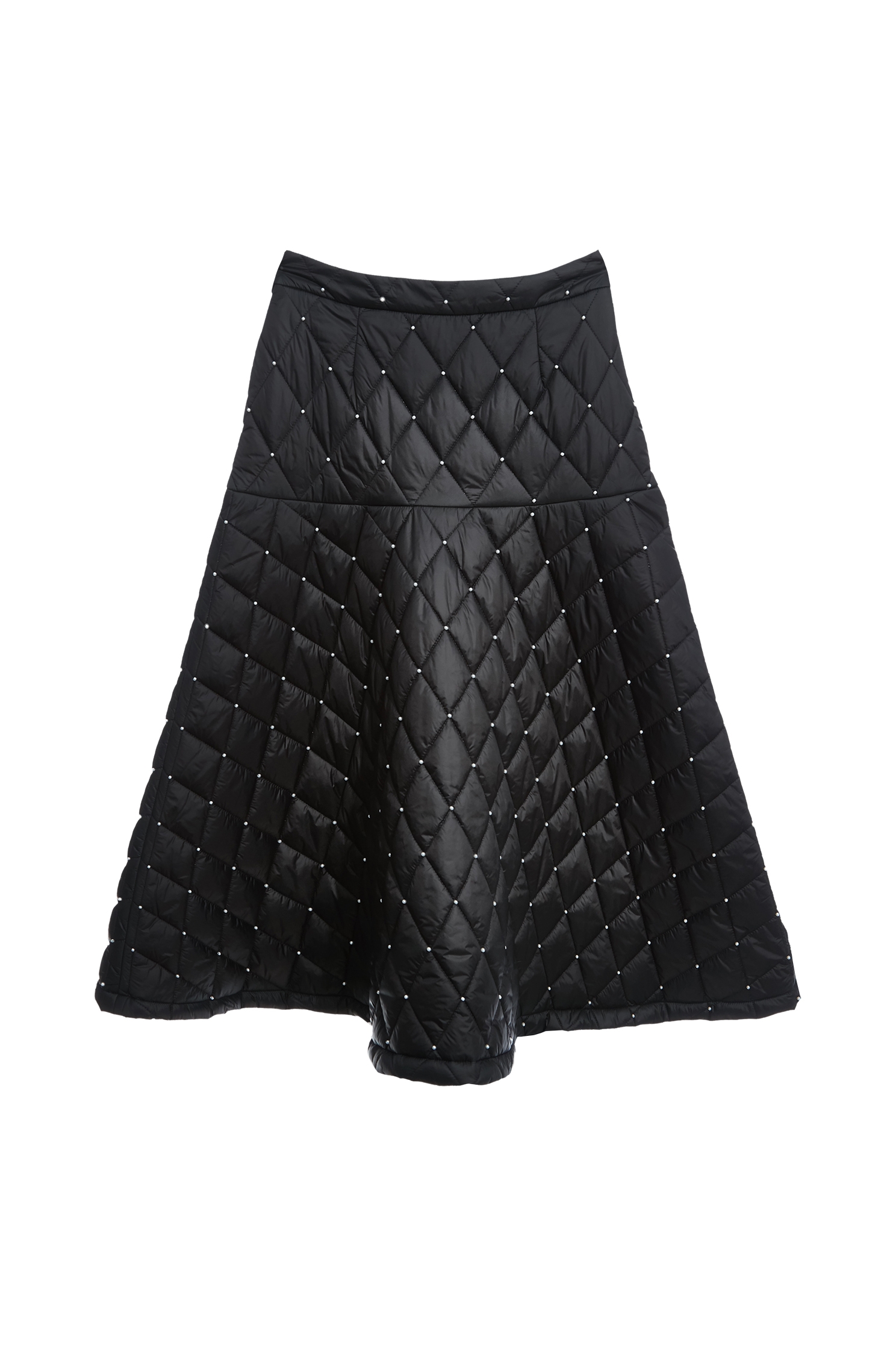 綴珍珠絎縫黑長裙綴珍珠絎縫黑長裙,時髦成套搭配,珍珠,秋冬穿搭,長裙,黑色裙子