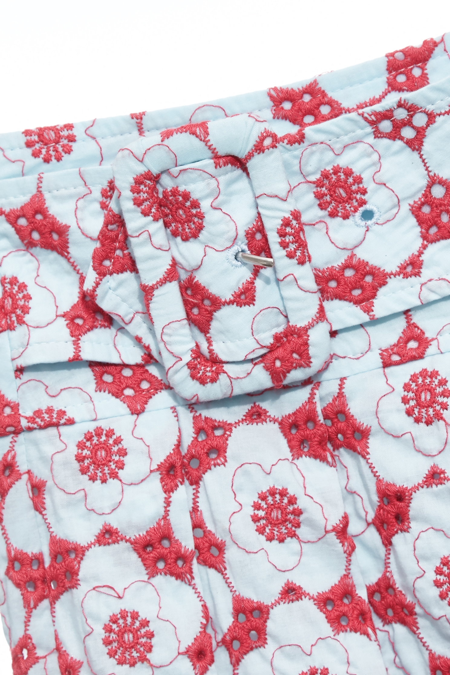 綴番茄紅刺繡百褶短裙綴番茄紅刺繡百褶短裙,刺繡・繡花,半身裙,百摺裙,秋冬穿搭