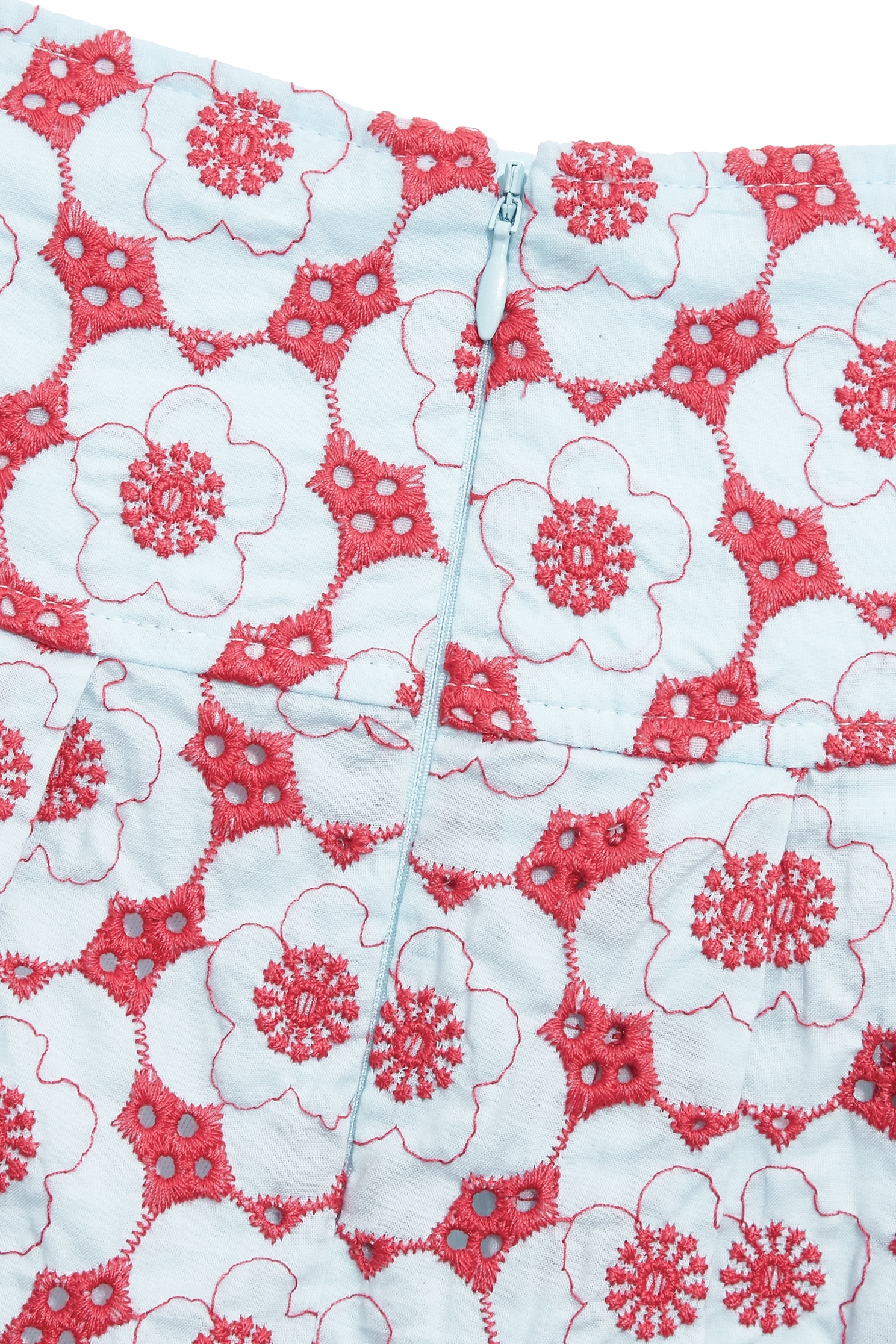 綴番茄紅刺繡百褶短裙綴番茄紅刺繡百褶短裙,刺繡・繡花,半身裙,百摺裙,秋冬穿搭