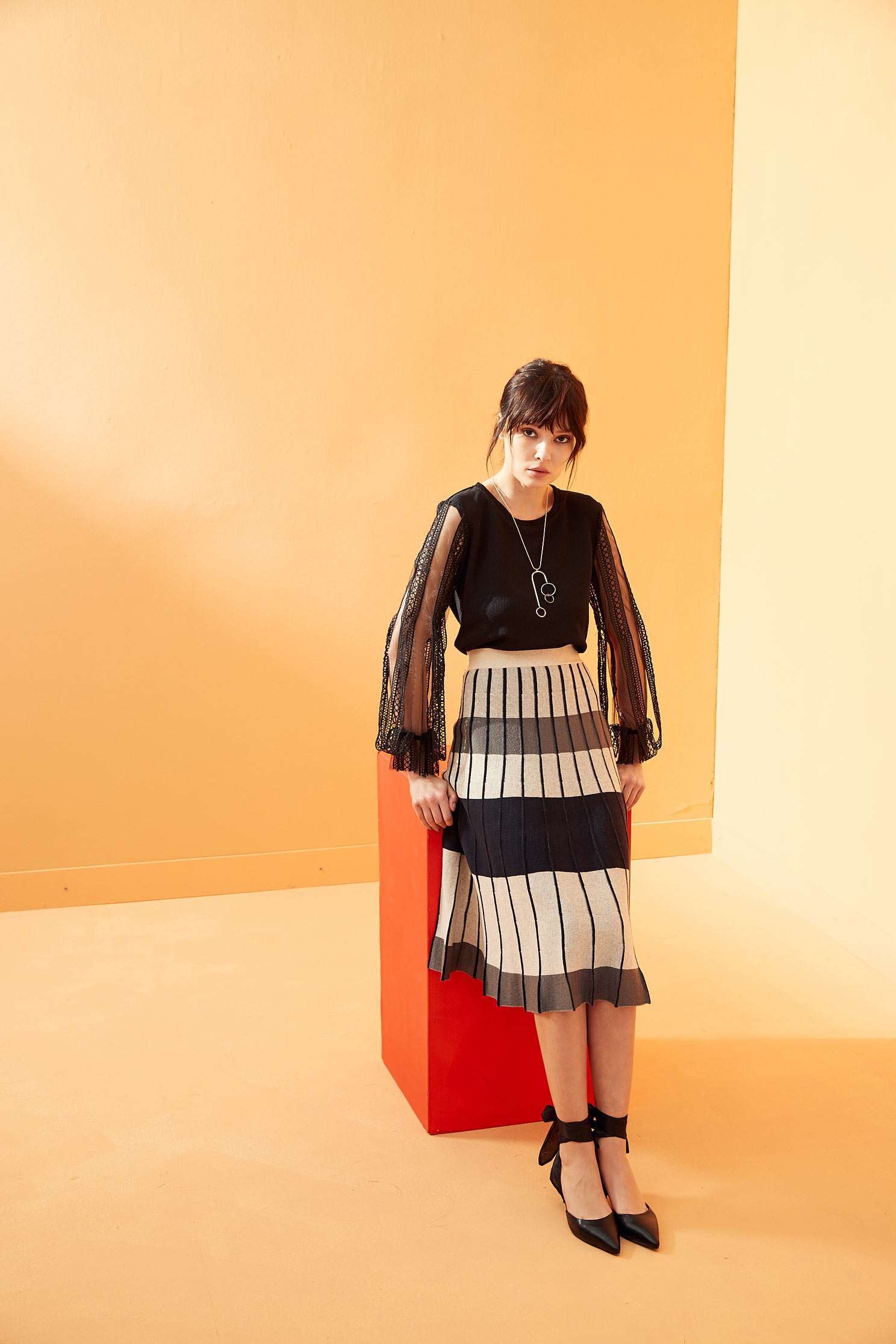 Color matching classic design dress,pleats,pleatedskirt,maxipleatedskirt,longskirt