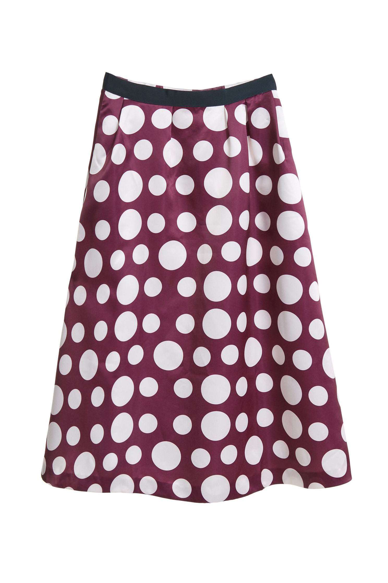 Medium-length print dress,Earth Signs,Fantasy purple,Long Skirt