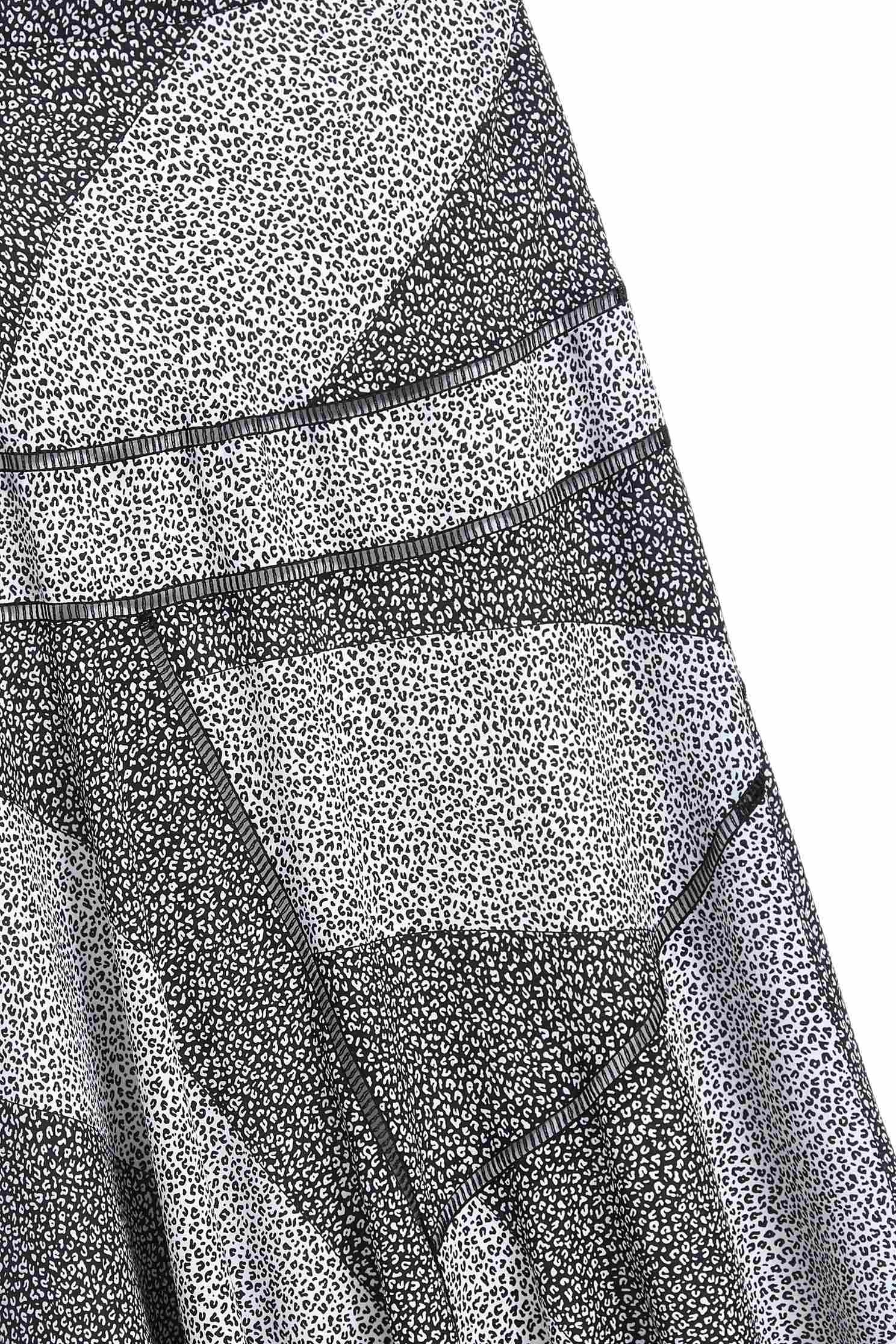 Irregular color block design skirt,longskirt