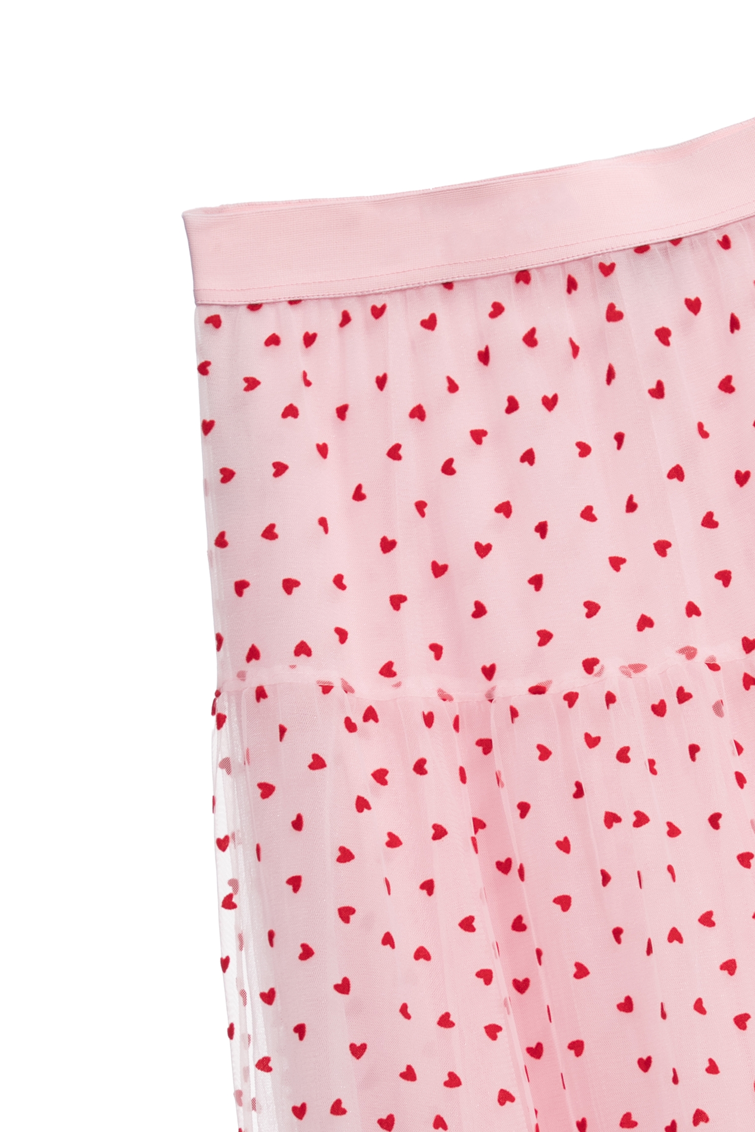 綴愛心植絨網紗裙綴愛心植絨網紗裙,刺繡,春夏穿搭,約會特輯,紗裙,網紗,網裙