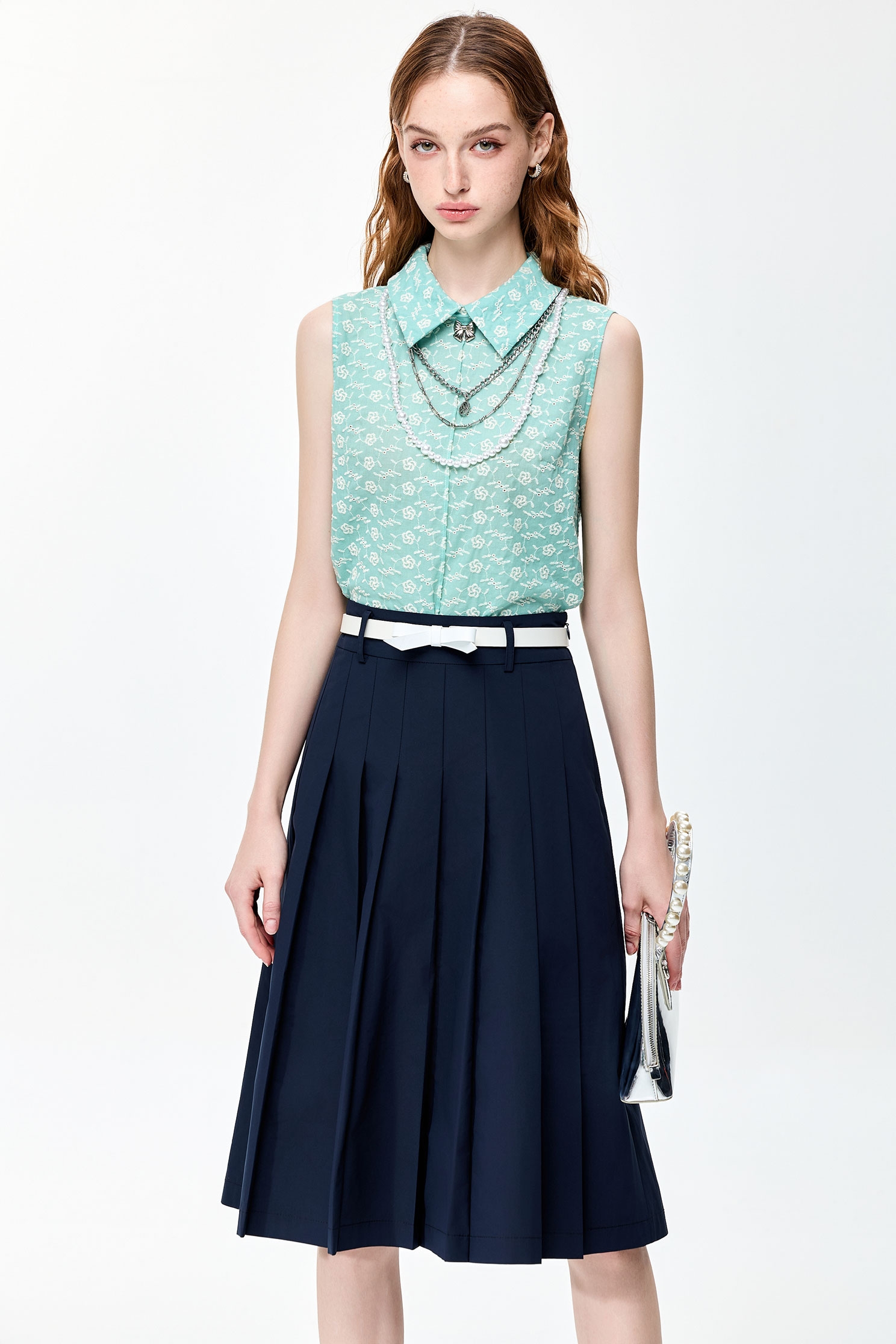 火山玻璃色百褶長裙火山玻璃色百褶長裙,人氣商品,春夏穿搭,百摺裙,百摺長裙,長裙