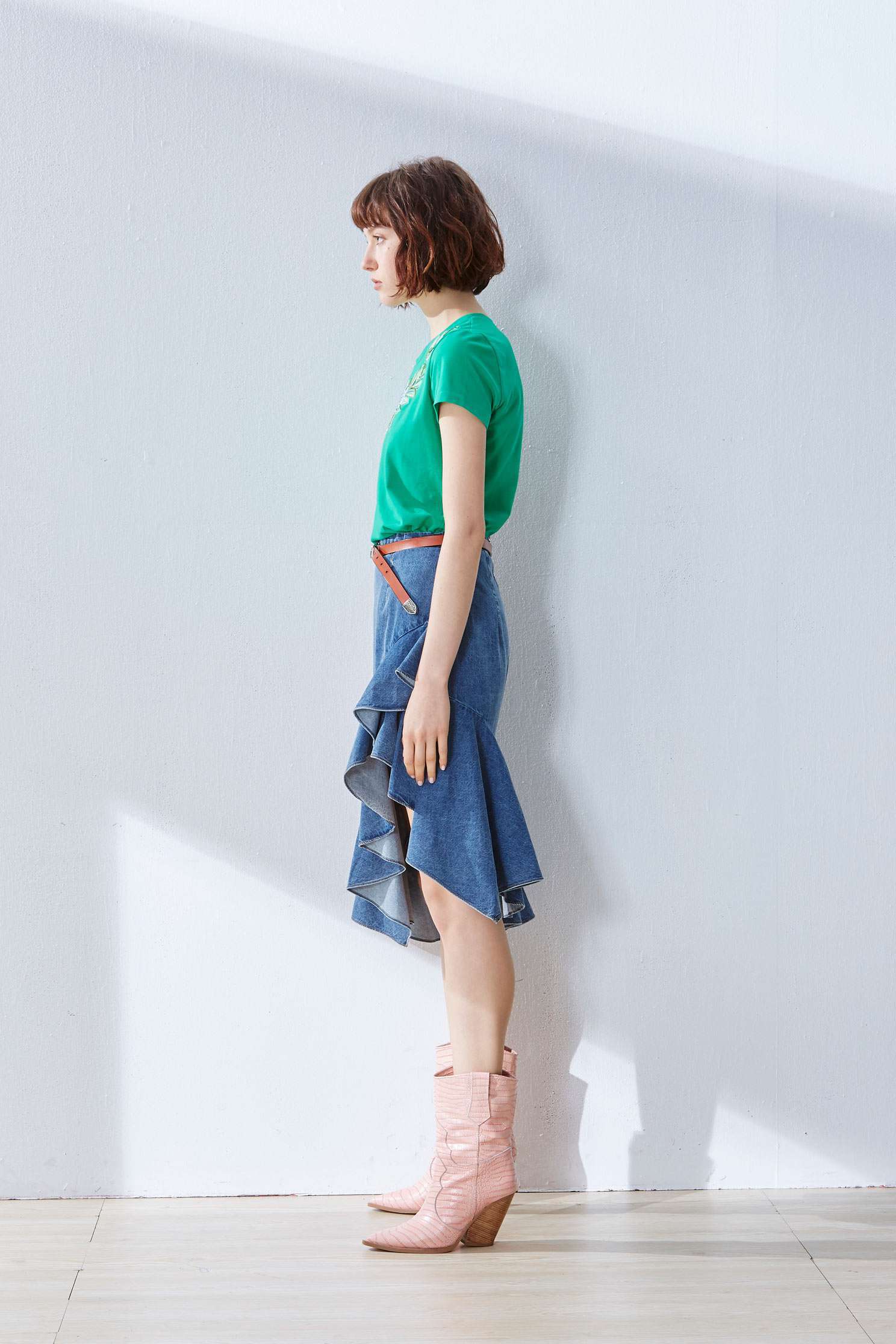 Irregular hem skirt