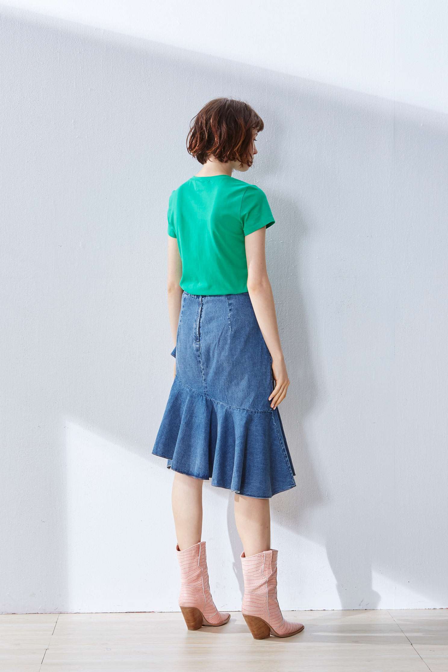 Irregular hem skirt