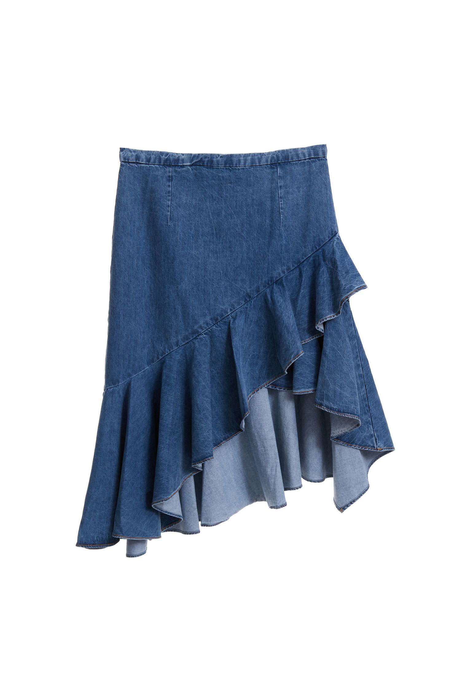 Irregular hem skirt