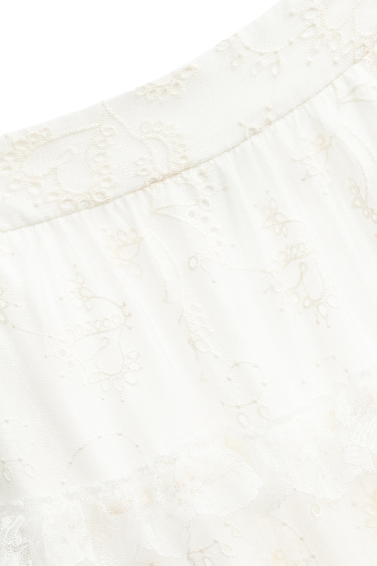 雪紡繡花蛋糕長裙雪紡繡花蛋糕長裙,刺繡,春夏穿搭,白色裙子,約會特輯,繡花,蕾絲,長裙,雪紡,雪紡裙,雪紡長裙