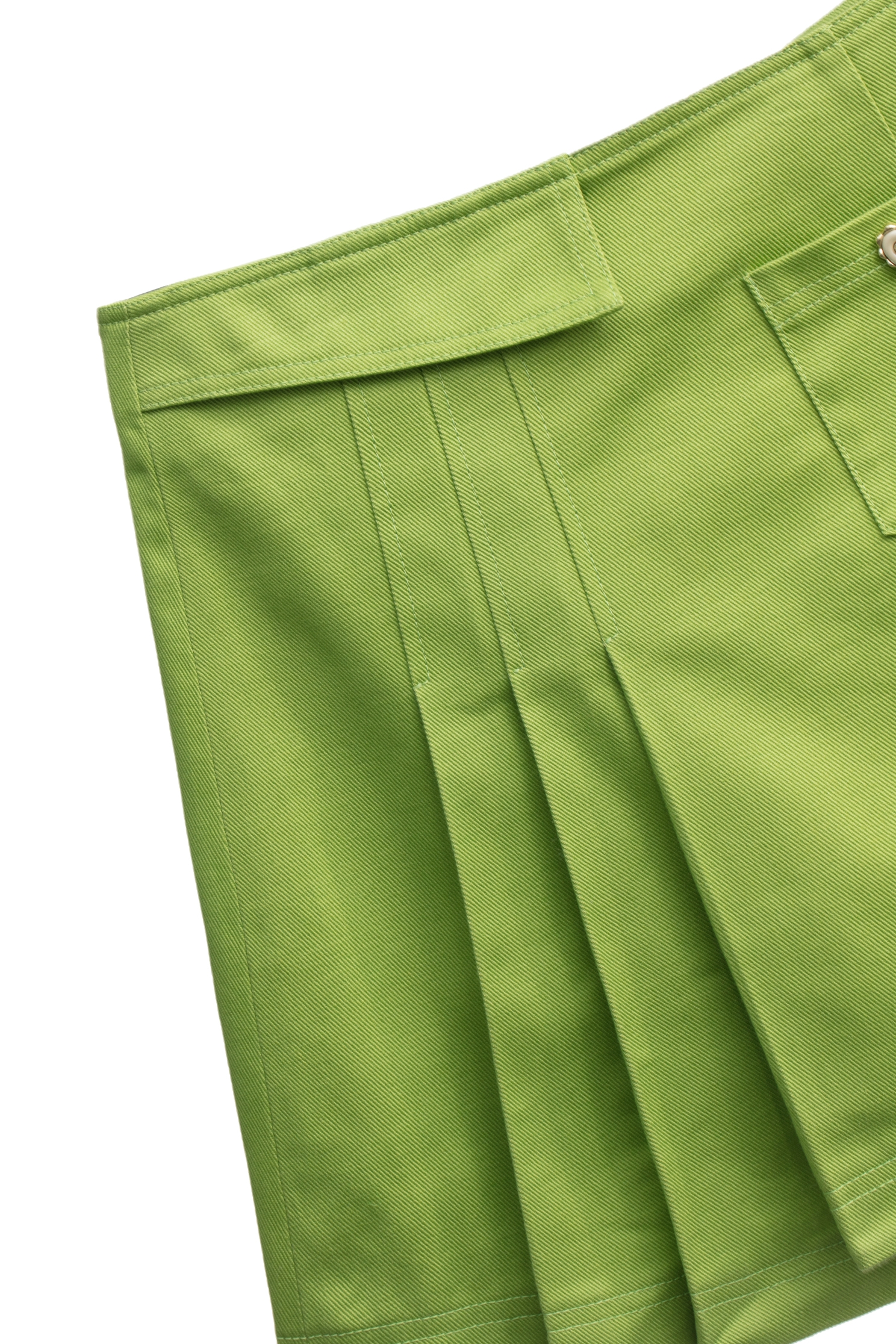 愛情鳥綠摺飾短裙愛情鳥綠摺飾短裙,春夏穿搭,百摺裙,百褶短裙,短裙,短褲