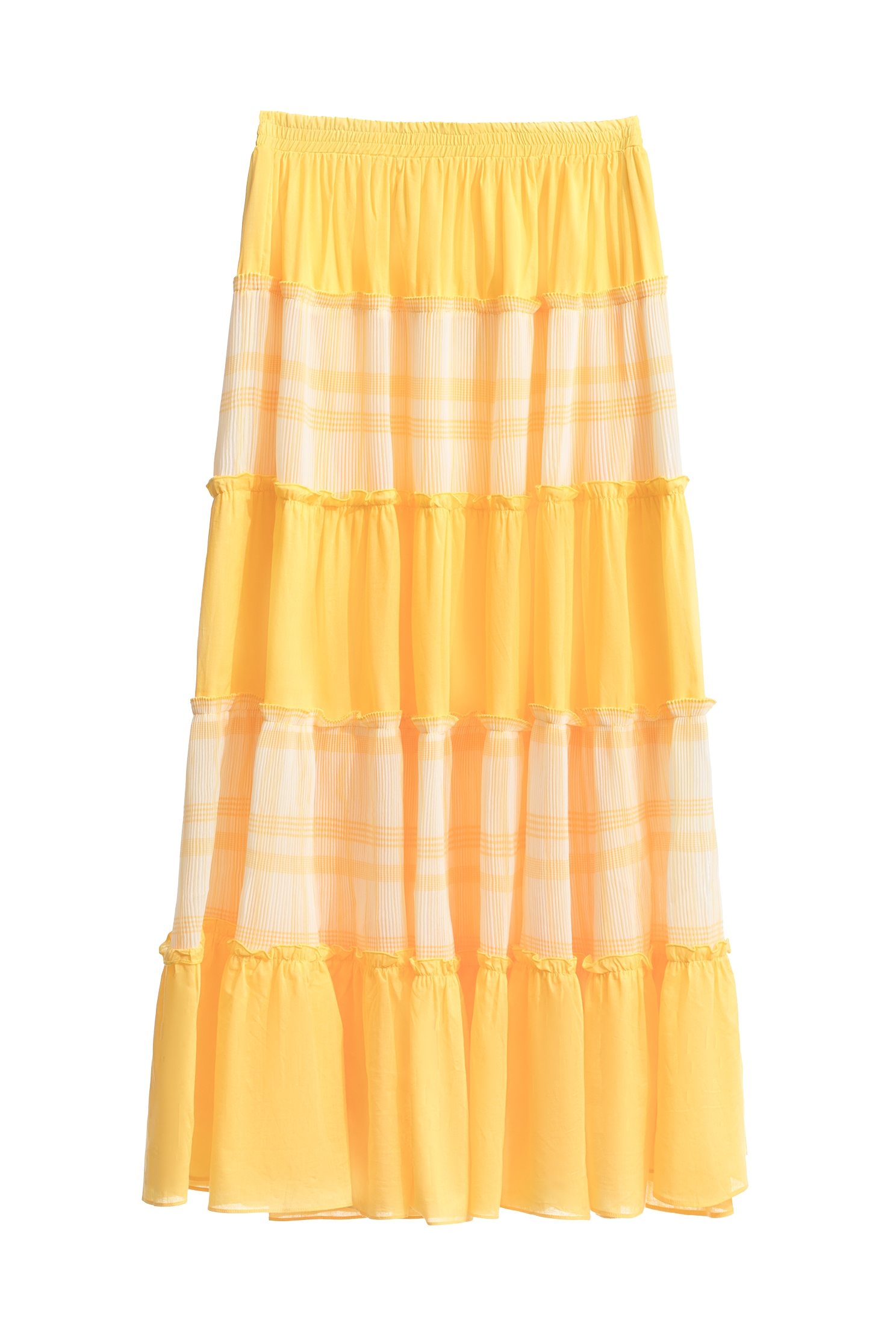 鵝黃拼接蛋糕長裙鵝黃拼接蛋糕長裙,人氣商品,春夏穿搭,格紋,約會特輯,網裙