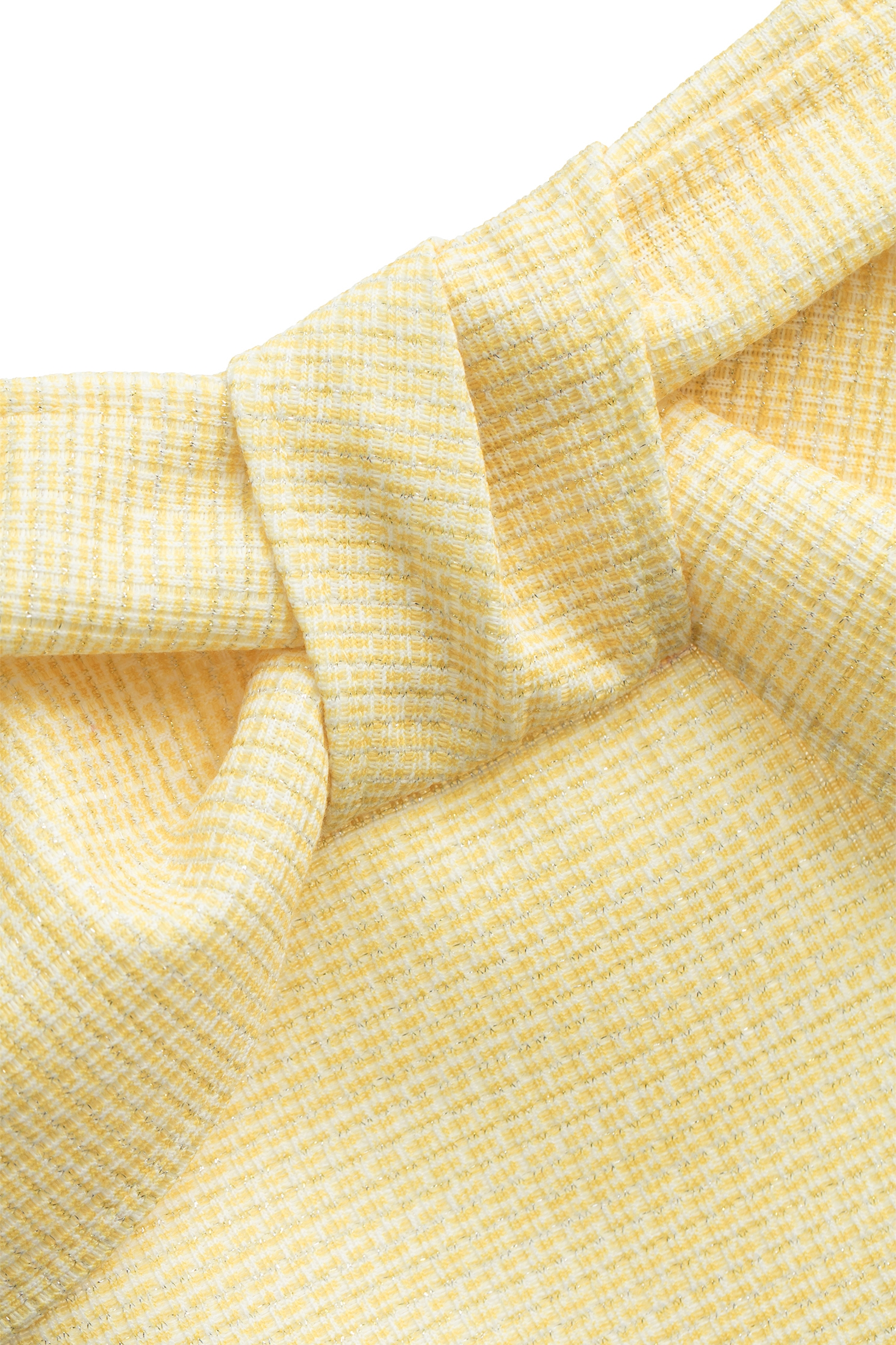 玉米穗金色短裙玉米穗金色短裙,春夏穿搭,時髦成套搭配,短裙,約會特輯,蝴蝶結