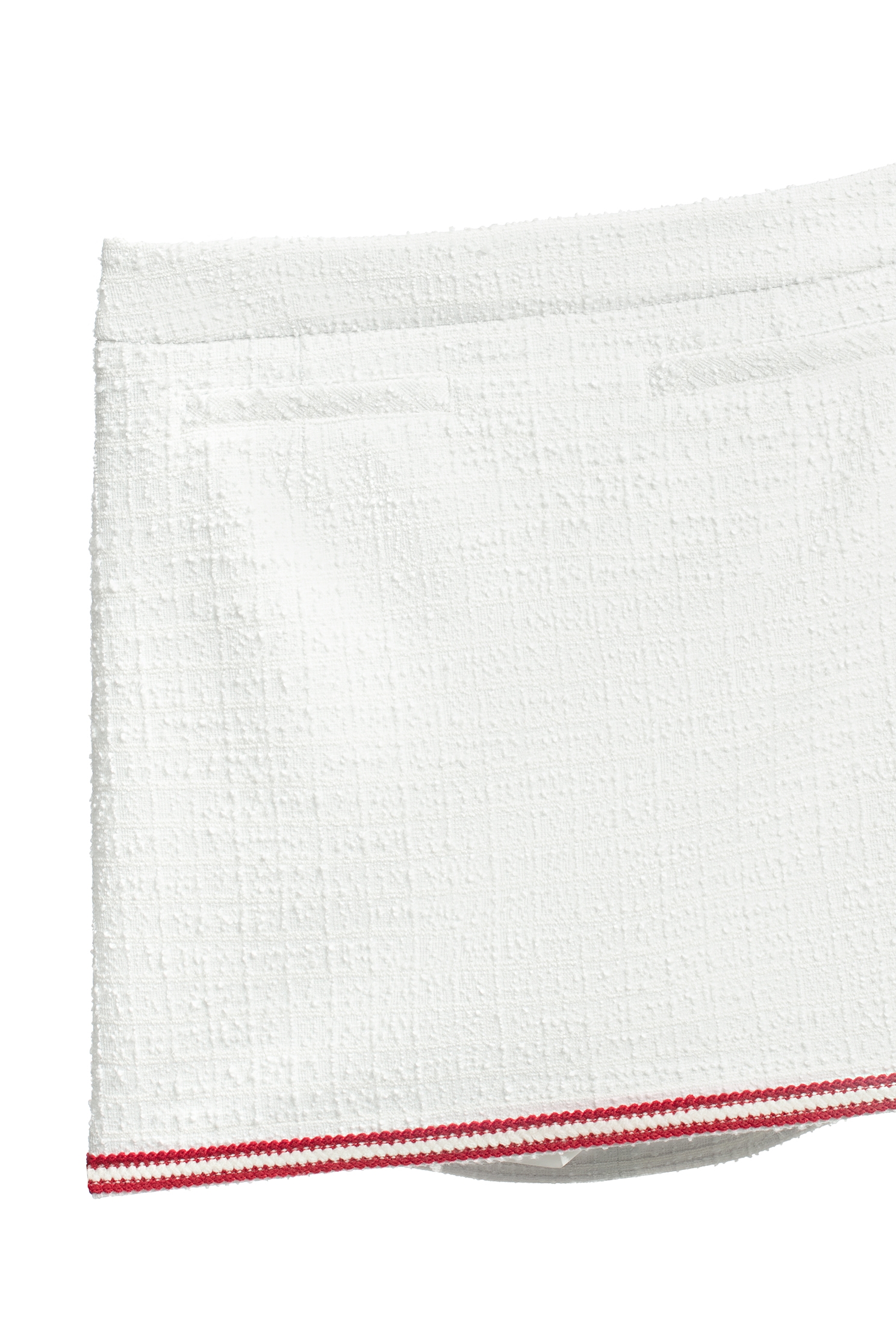 高端紅白飾帶短A裙高端紅白飾帶短A裙,春夏穿搭,白色裙子,短裙