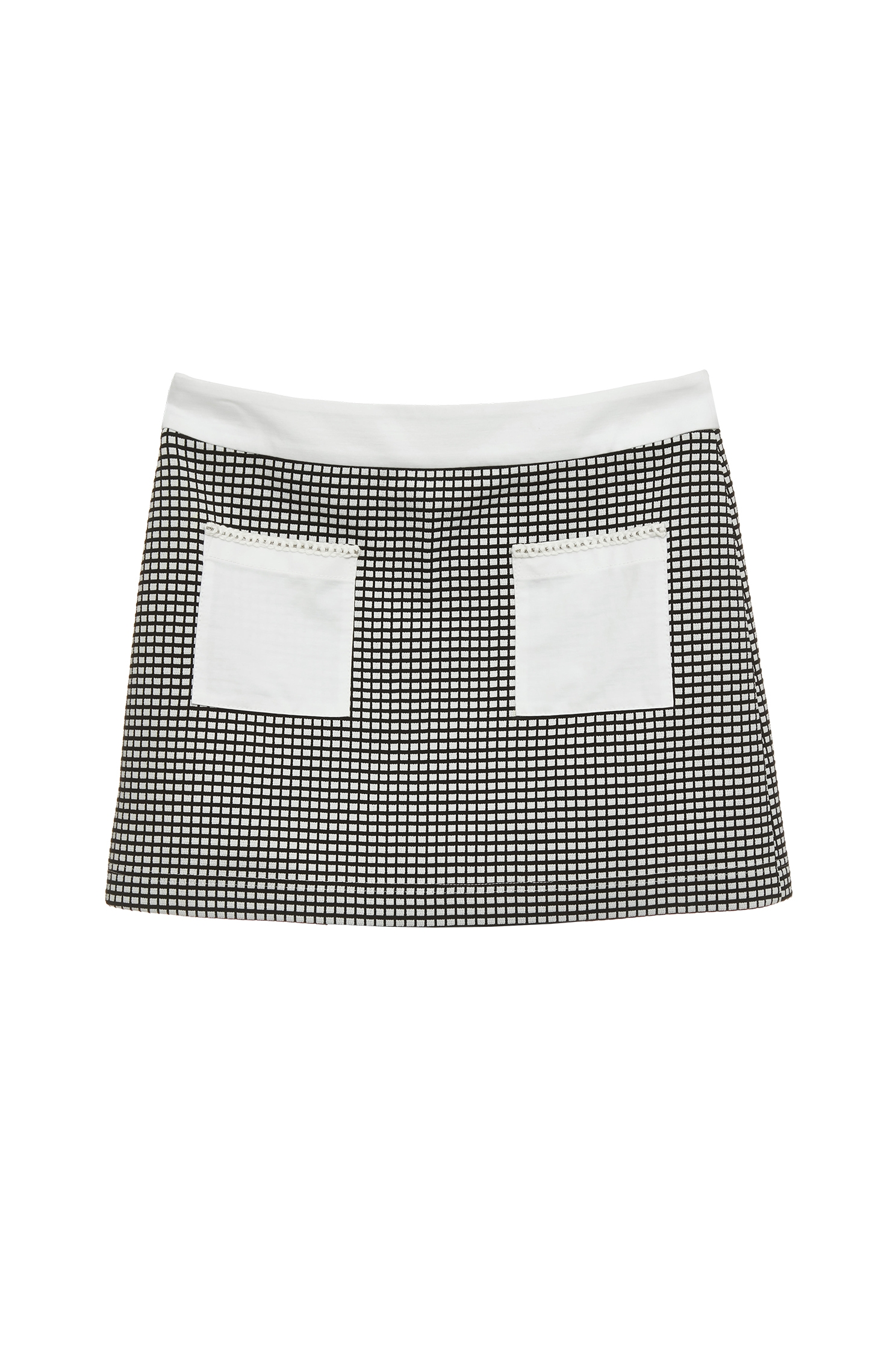 異材拼接彈性格子短裙異材拼接彈性格子短裙,上班OL穿搭,小香風,春夏穿搭,時髦成套搭配,短裙