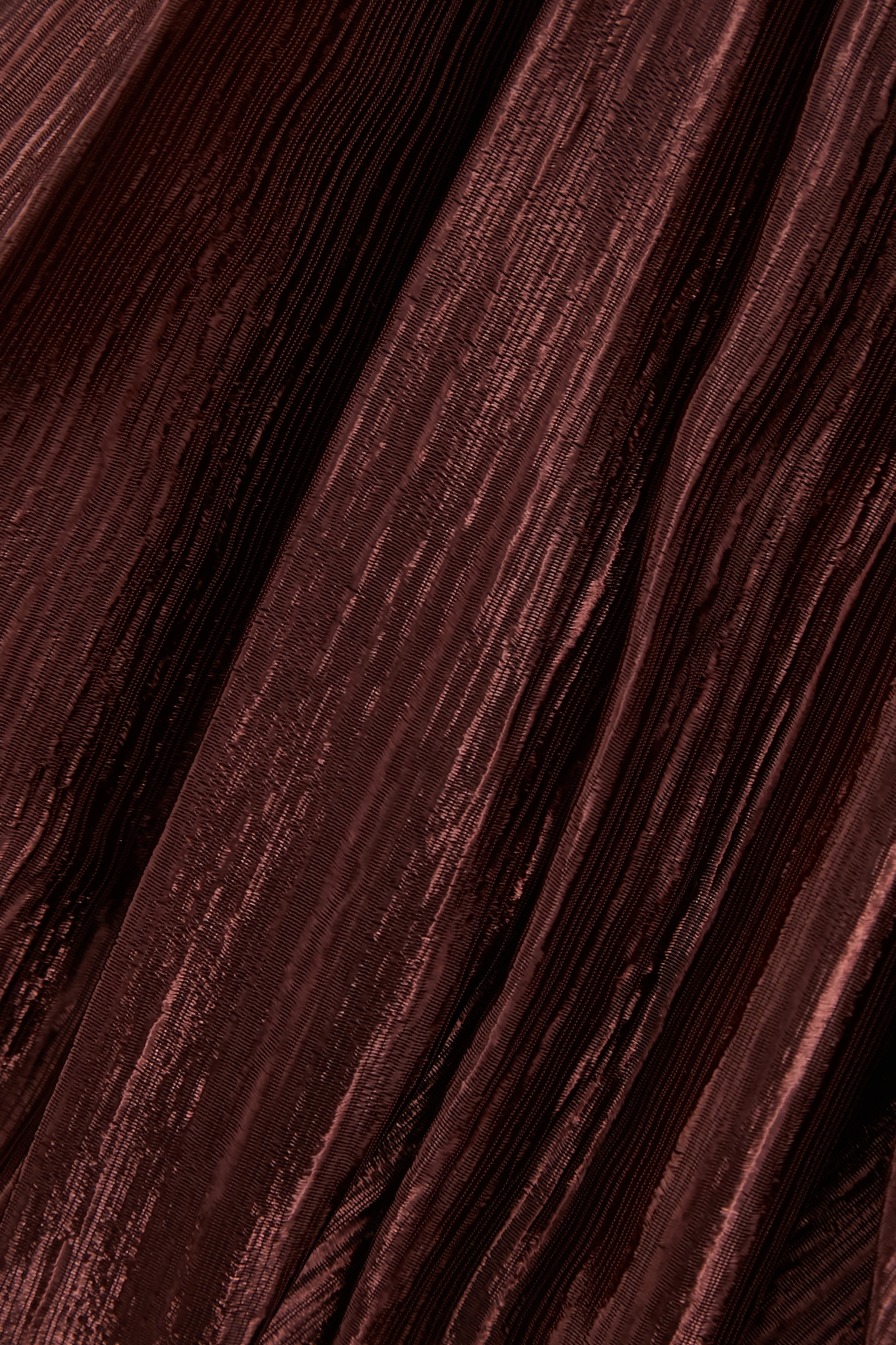 櫻桃巧克力色壓褶長裙櫻桃巧克力色壓褶長裙,上班OL穿搭,春夏穿搭,約會特輯,長裙