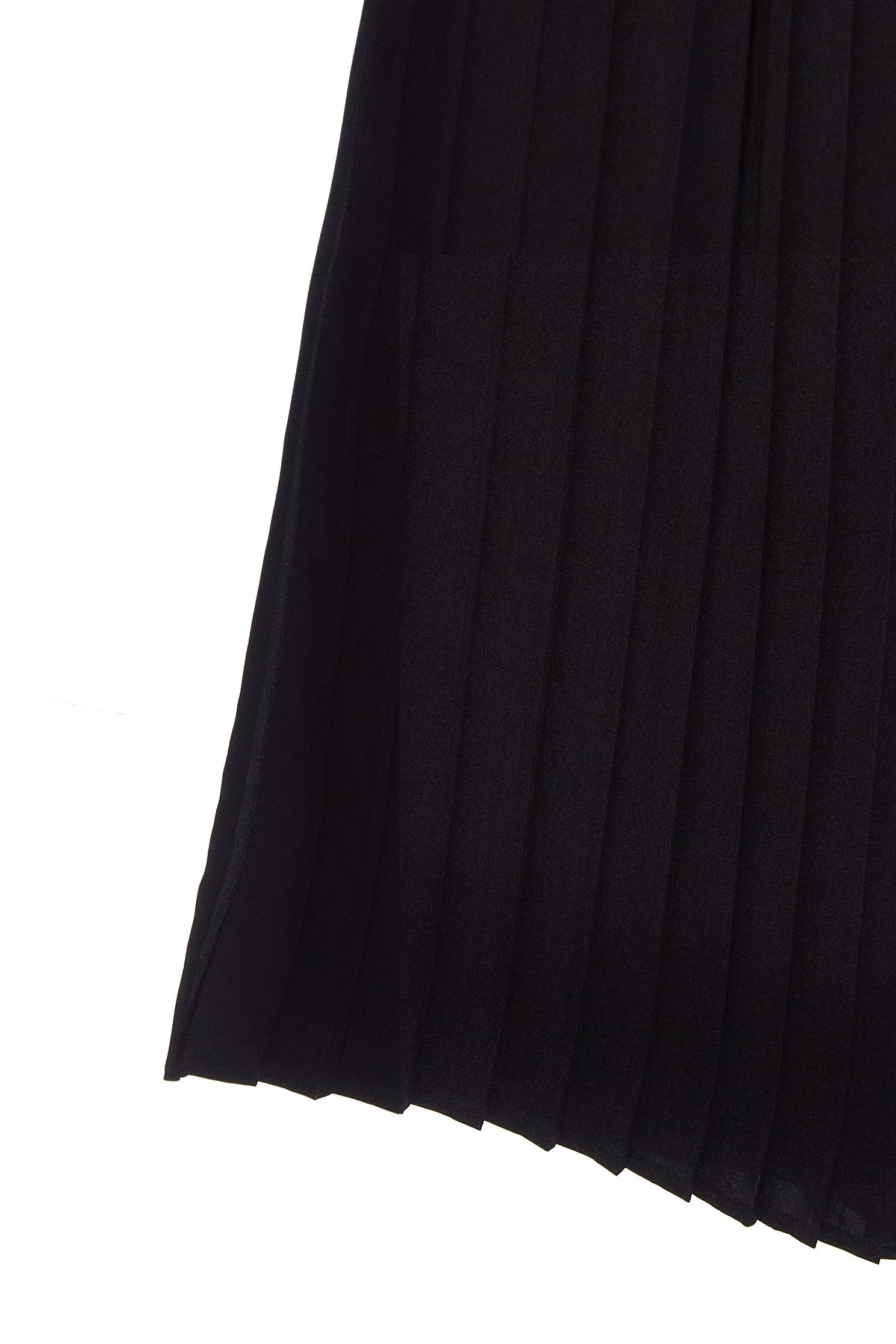 Chic pleated trouser,pants,chiffon,blackpants