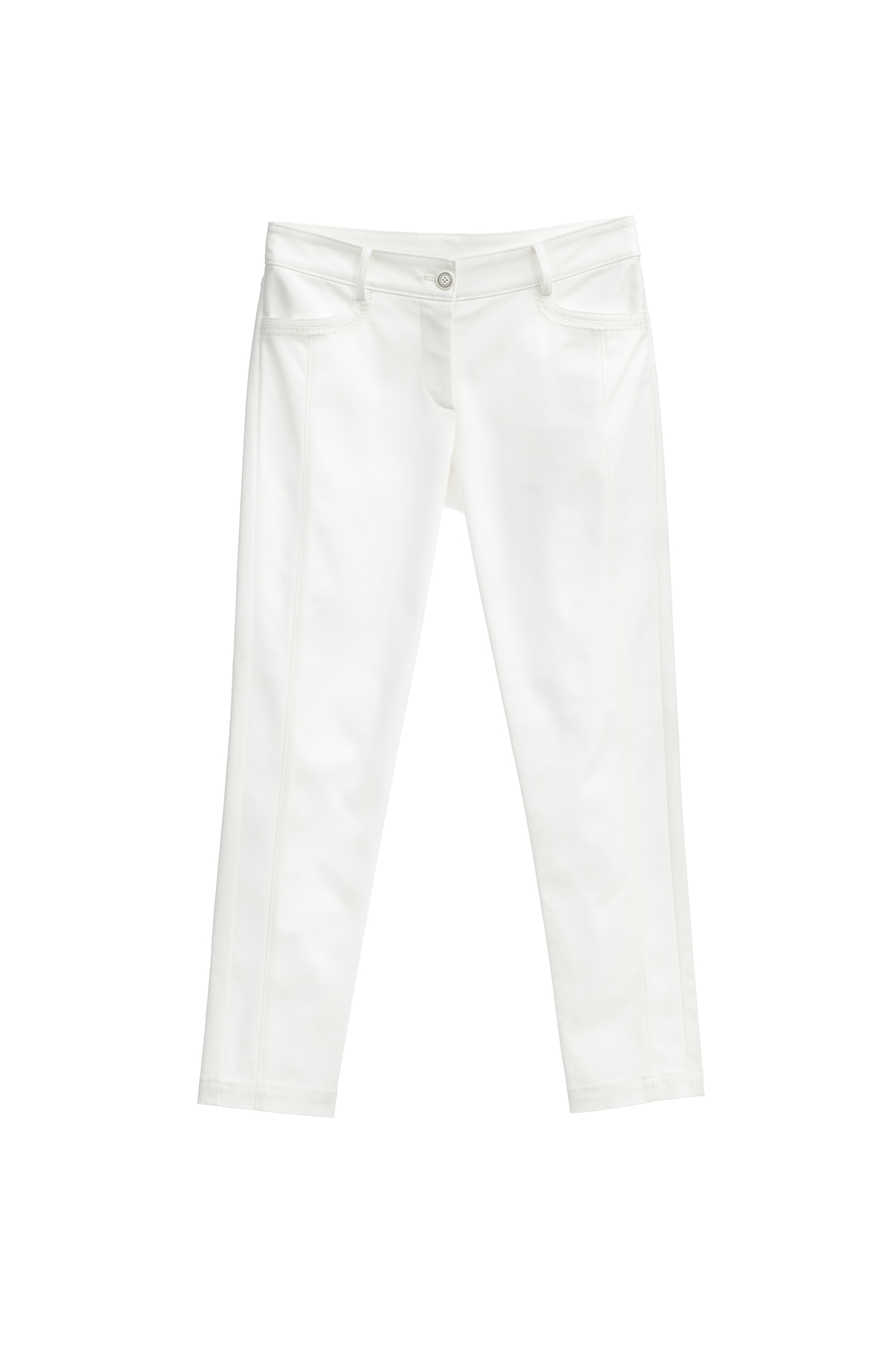 雪白鎖鍊工藝八分窄管褲雪白鎖鍊工藝八分窄管褲,春夏穿搭,白色褲子,窄管褲,褲子,西裝褲