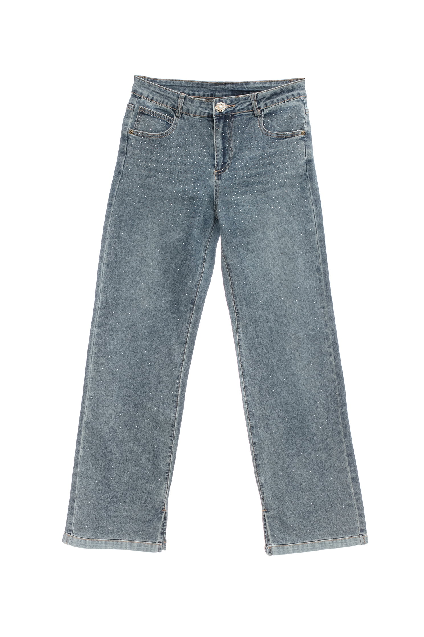 閃亮碎鑽寬腿牛仔褲閃亮碎鑽寬腿牛仔褲,春夏穿搭,牛仔,牛仔褲,牛仔長褲,褲子