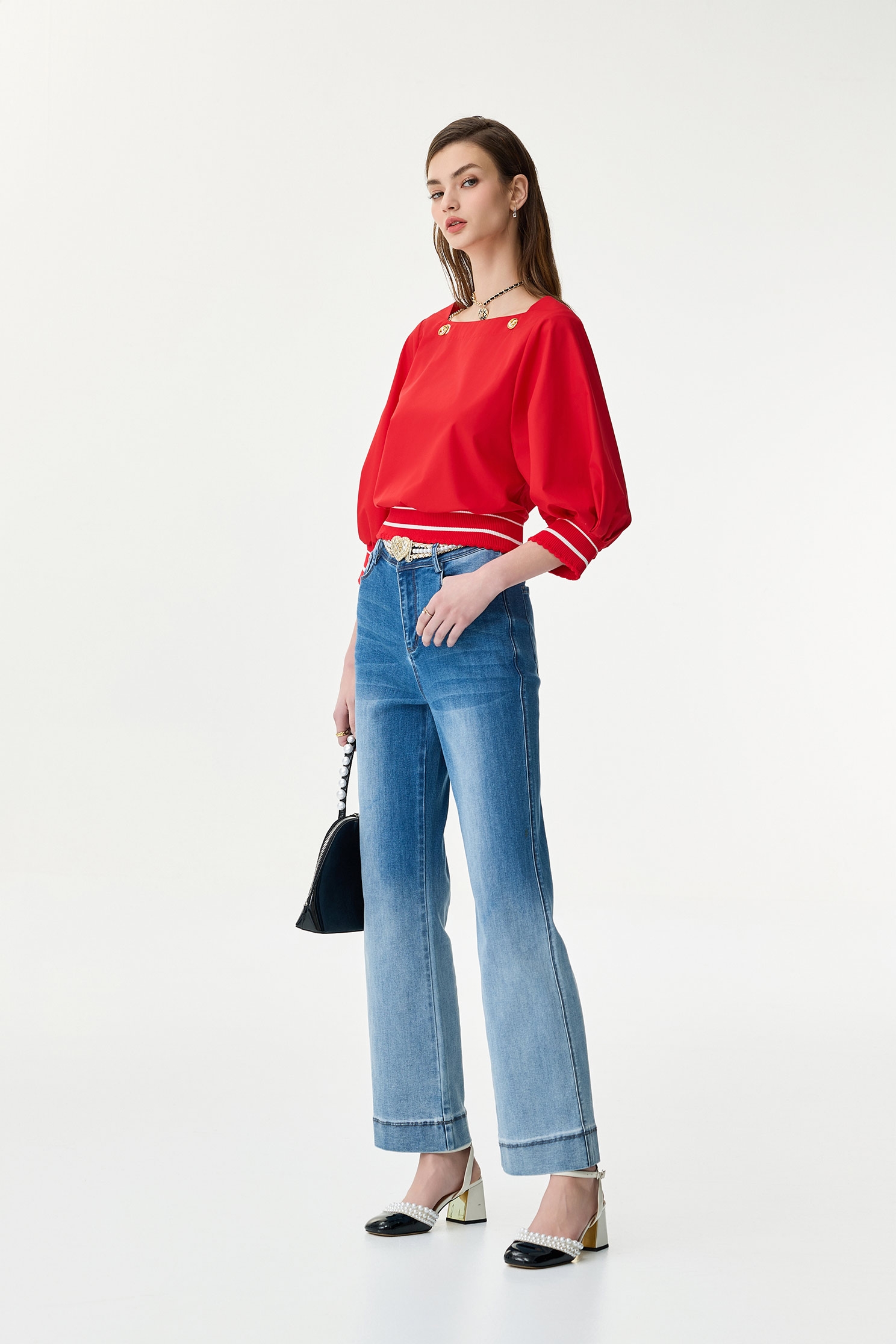 漸層淡白水洗牛仔褲漸層淡白水洗牛仔褲,丹寧,春夏穿搭,牛仔,牛仔褲,約會特輯