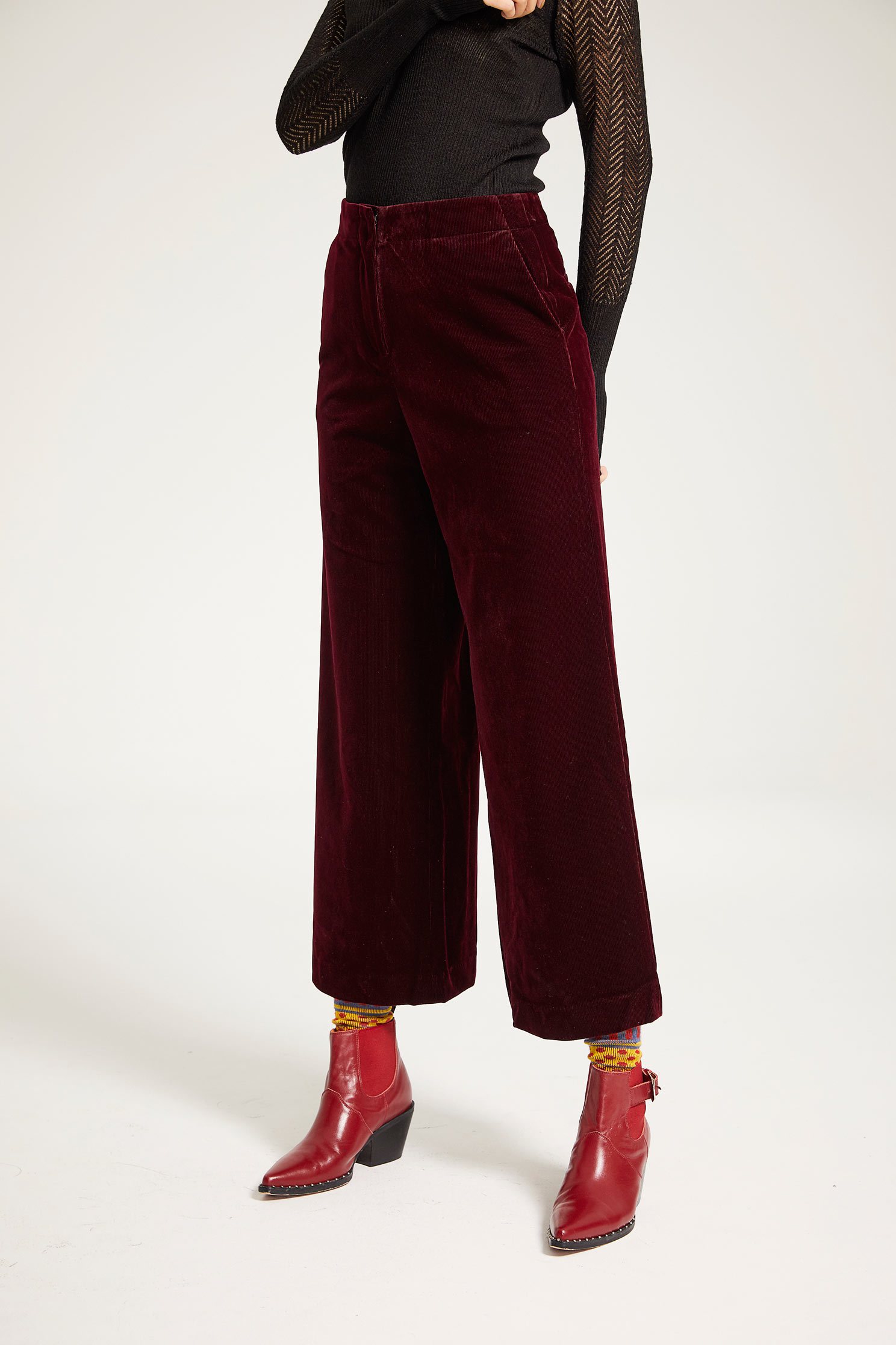 Wide tube trousers,Culottes Pants,Fantasy purple,Pants,長褲