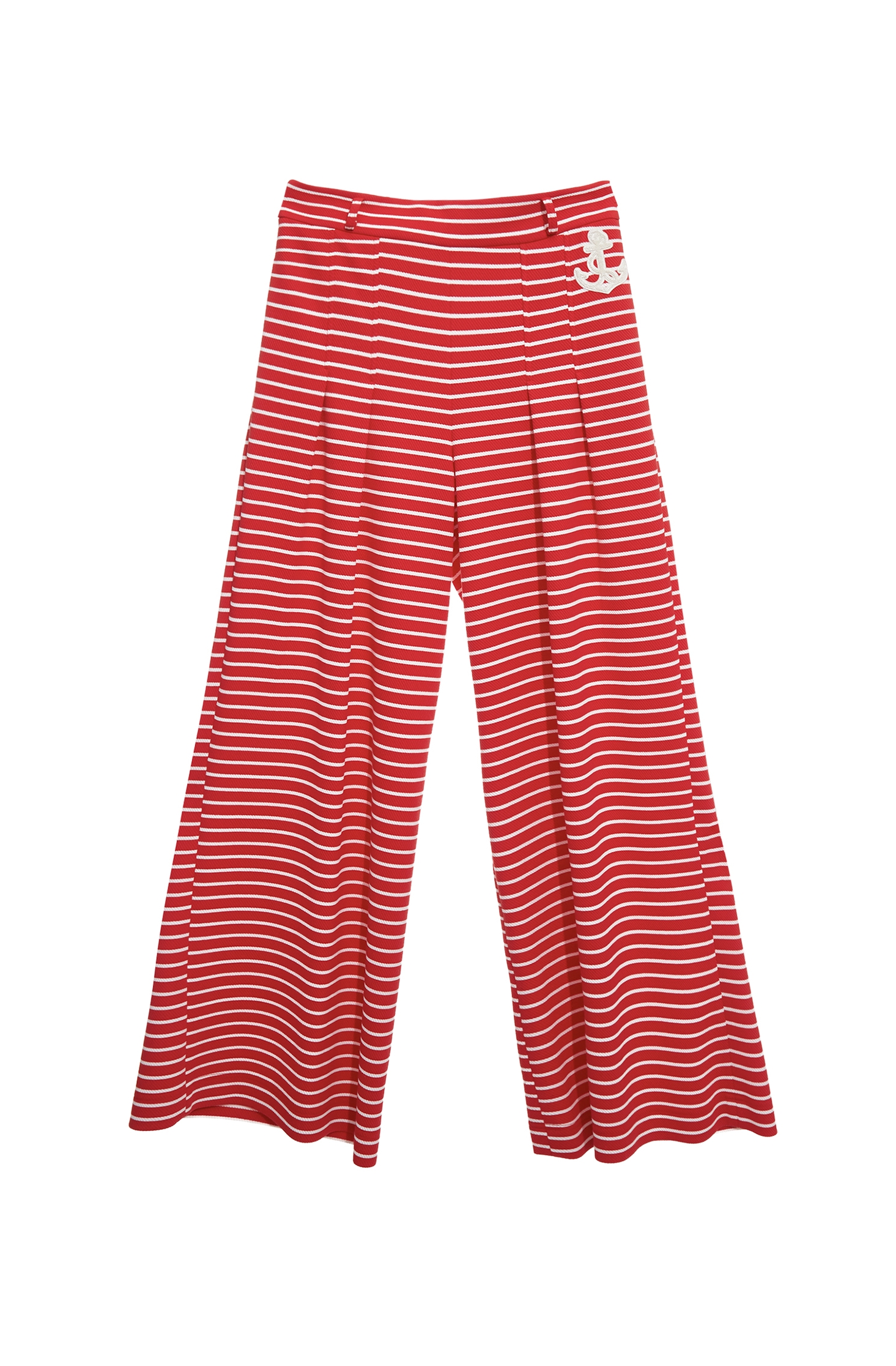 紅梅色配條寬腿褲紅梅色配條寬腿褲,寬褲,春夏穿搭,褲子