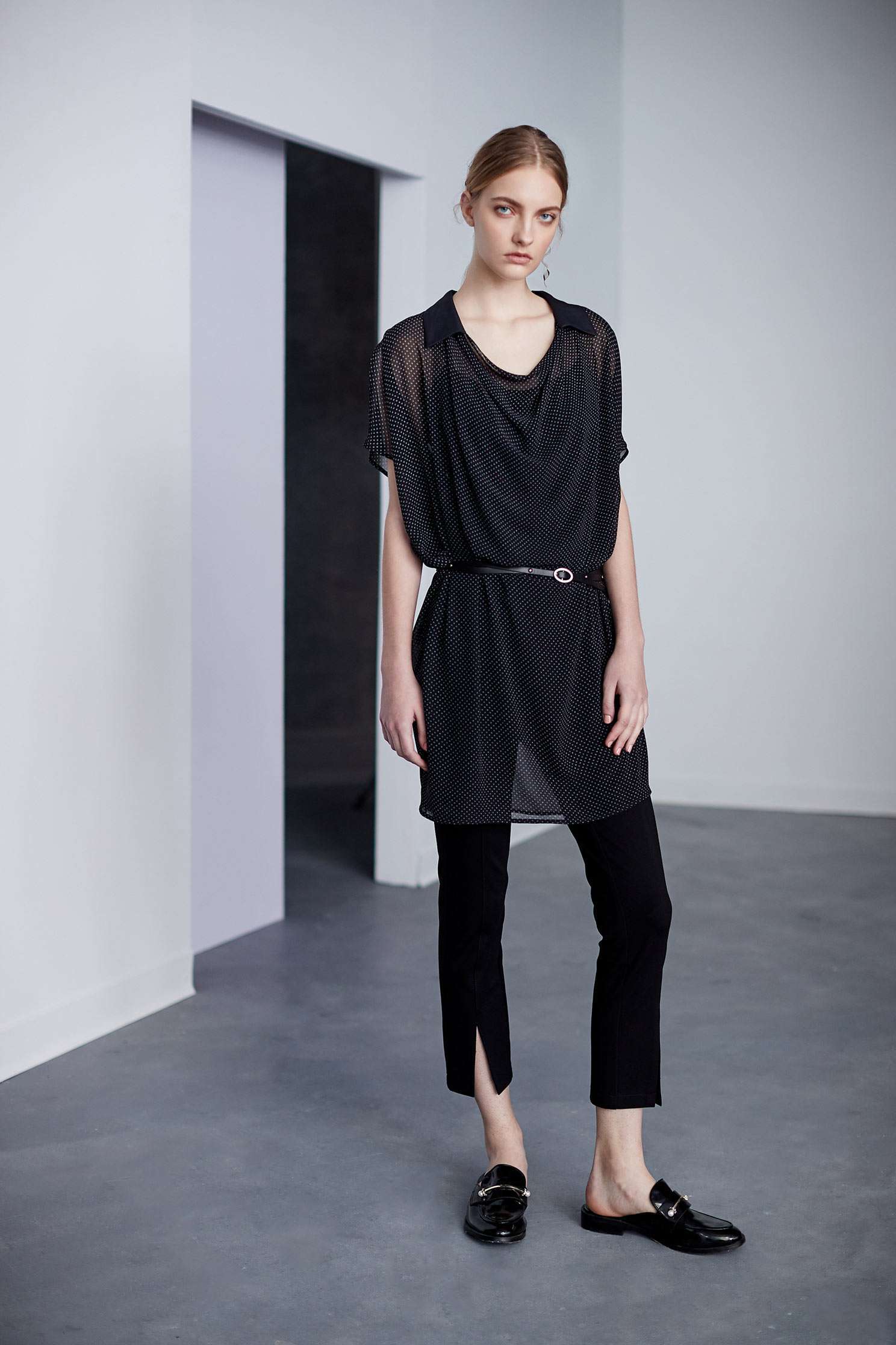 Basic slim classic trousers,Skinny pants,Pants,長褲,Thin pants,Black trousers