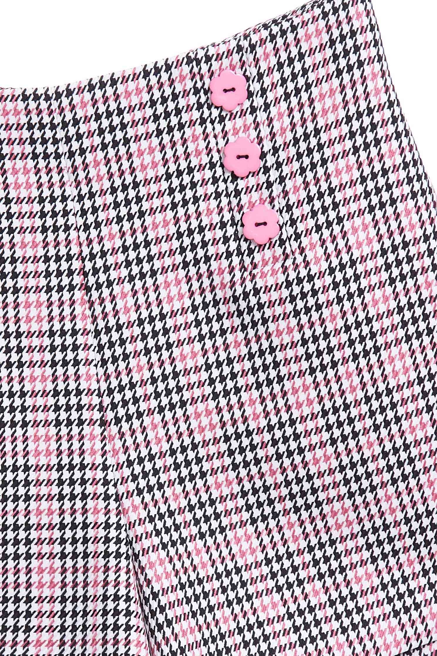 Plaid design shorts,shorts,pants
