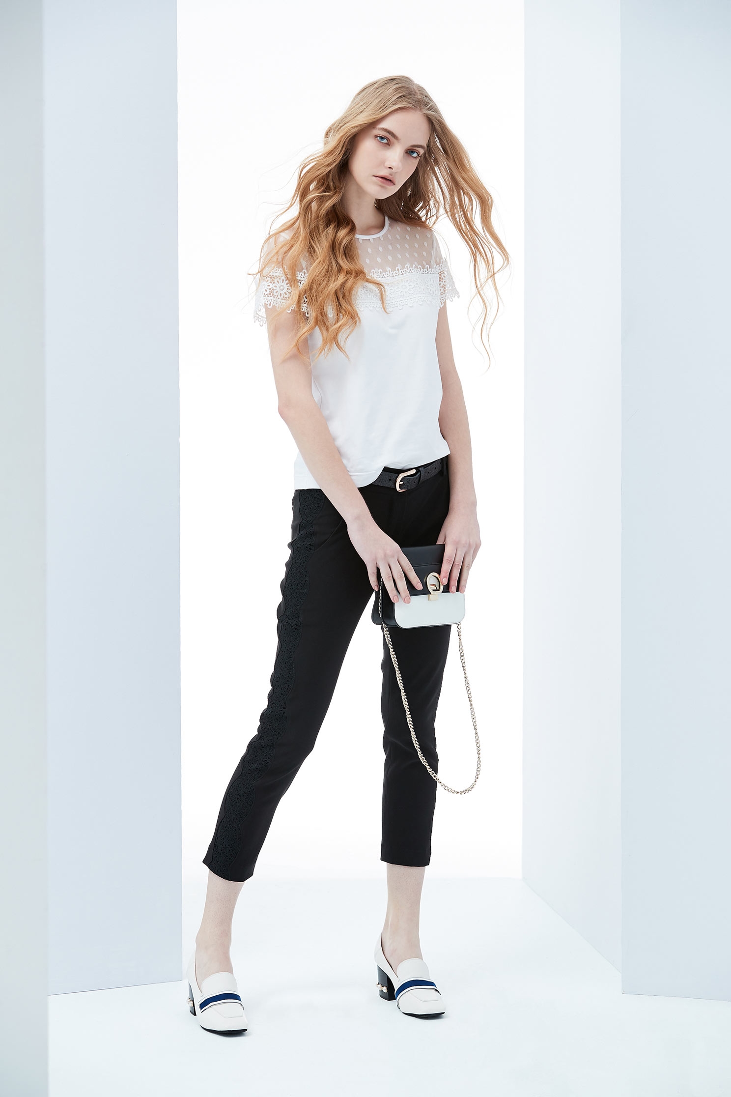 Slim fashion trousers,skinnypants,lace,pants,pants,thinpants,blacktrousers