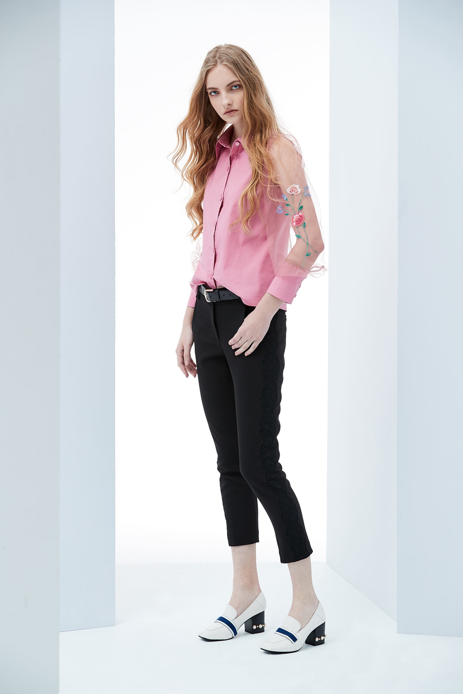 Slim fashion trousers,skinnypants,lace,pants,pants,thinpants,blacktrousers