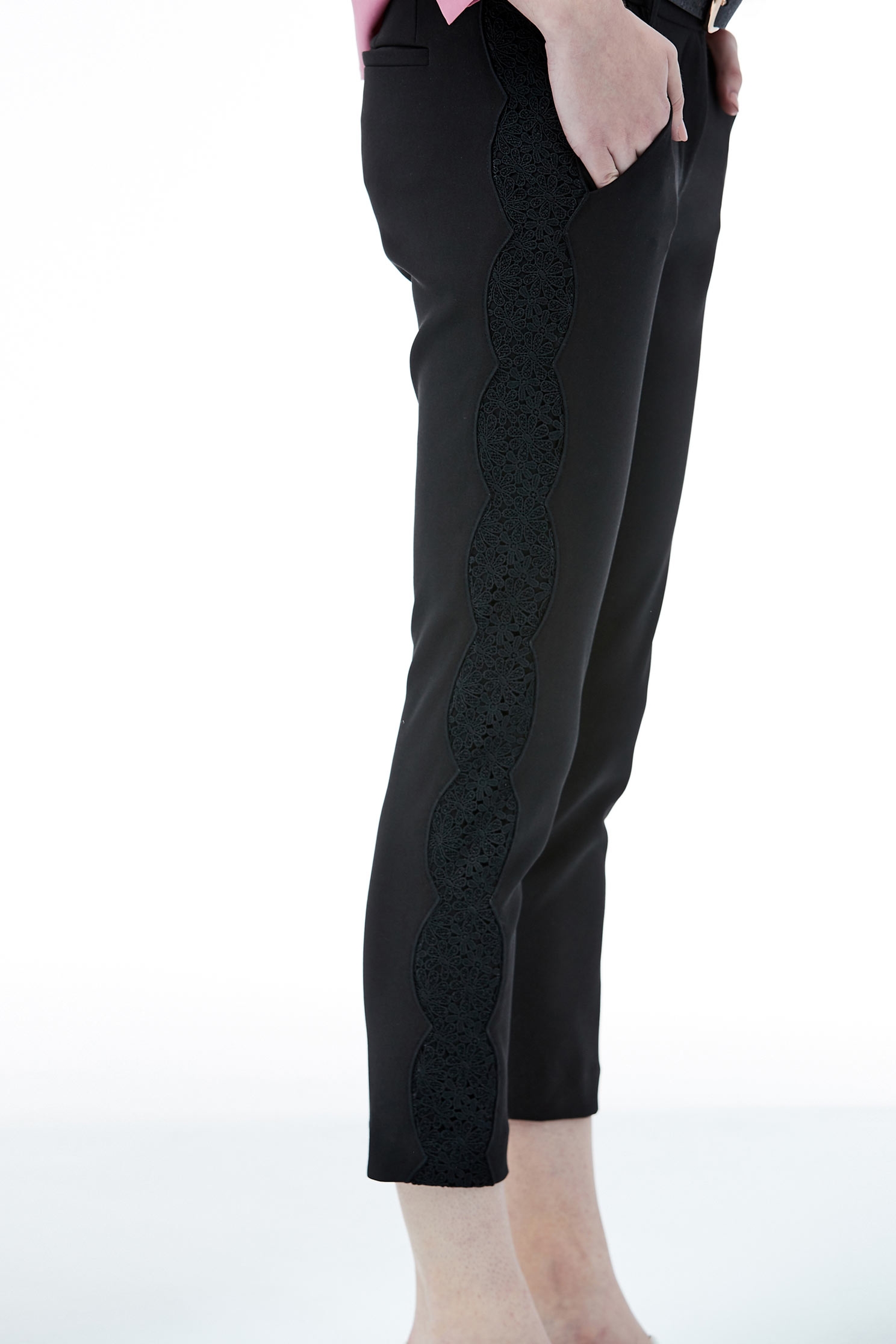 Slim fashion trousers,skinnypants,lace,pants,pants,thinpants,blacktrousers