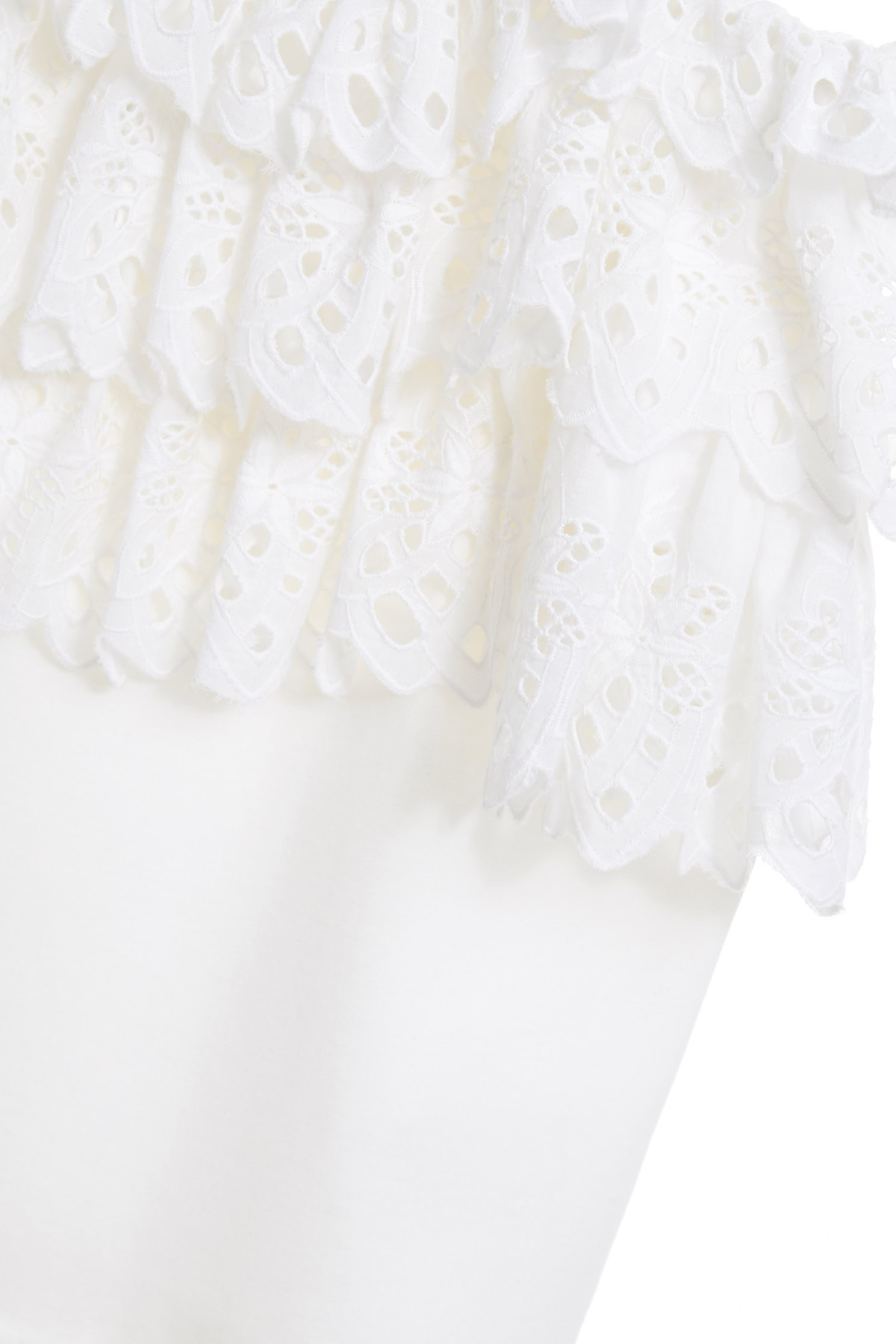 Off-the-shoulder ruffle set (pants),onlinelimitededition,culottespants,pants