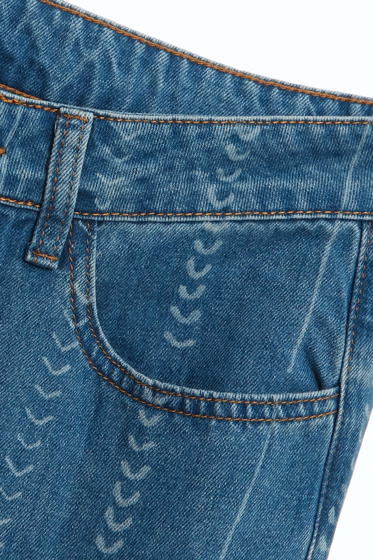 愛心圖騰牛仔寬腿褲愛心圖騰牛仔寬腿褲,牛仔,牛仔褲,秋冬穿搭,褲子