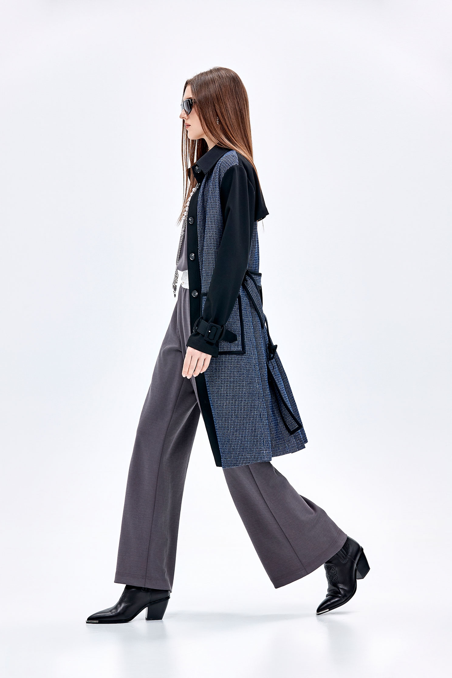 粉末灰寬腿長褲粉末灰寬腿長褲,人氣商品,寬褲,秋冬穿搭,褲子