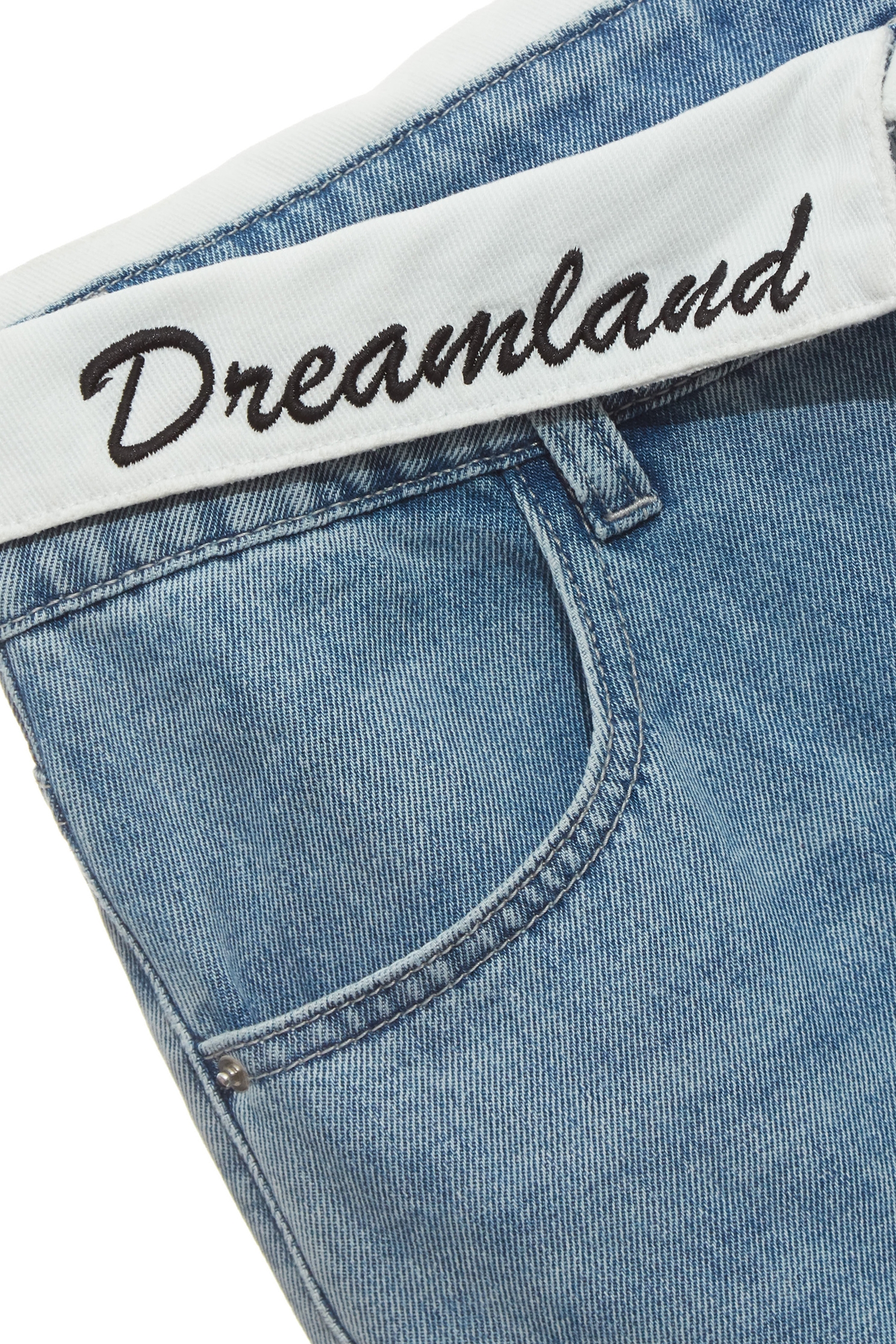 反折腰頭闊腿牛仔長褲反折腰頭闊腿牛仔長褲,刺繡,牛仔,牛仔褲,秋冬穿搭,褲子