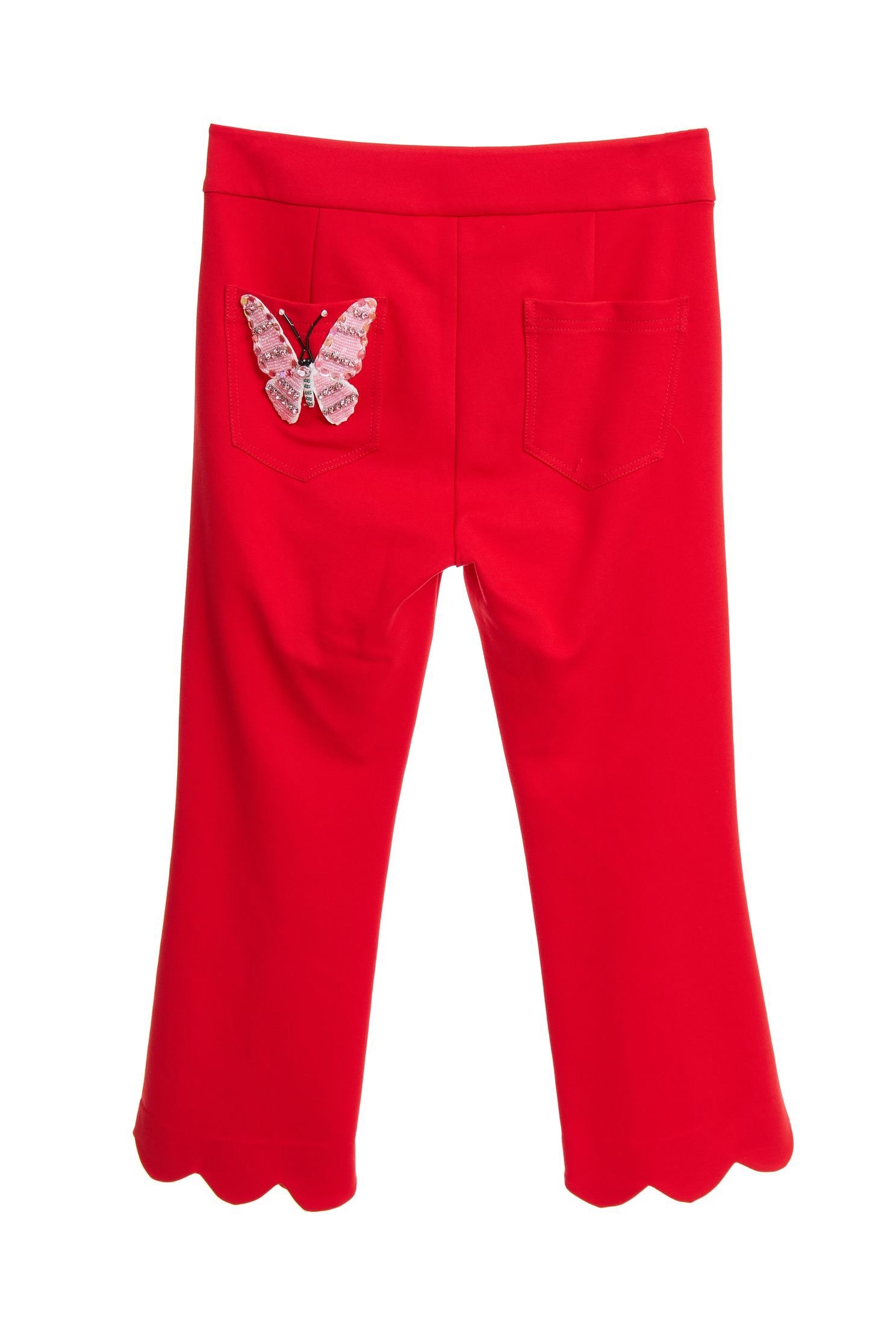 Flared pants,Bell Bottom Jeans,New Year RED,Pants,長褲,Thin pants