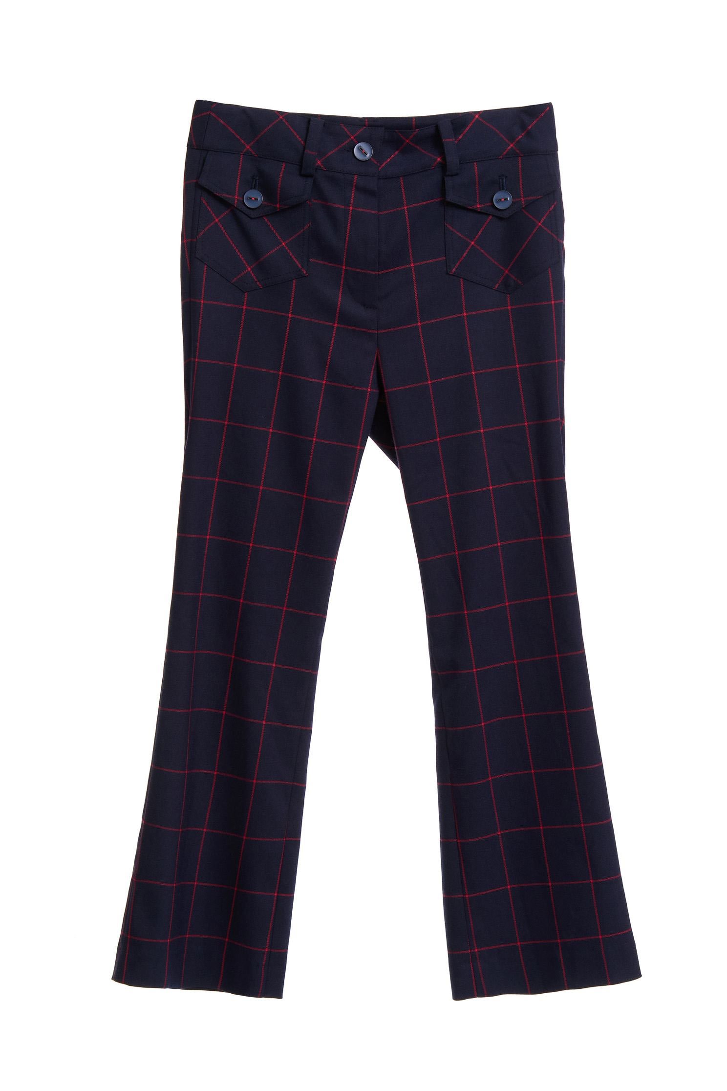 Pink check pants,Bell Bottom Jeans,Culottes Pants,Pants,長褲,Thin pants