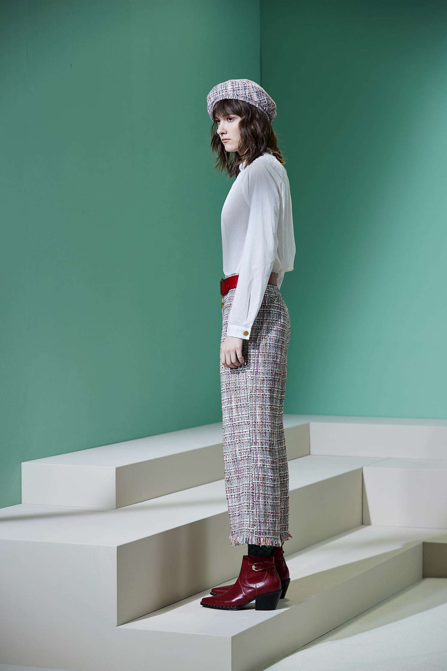 Heather wool wide leg,bellbottomjeans,culottespants,pants,pants,thinpants