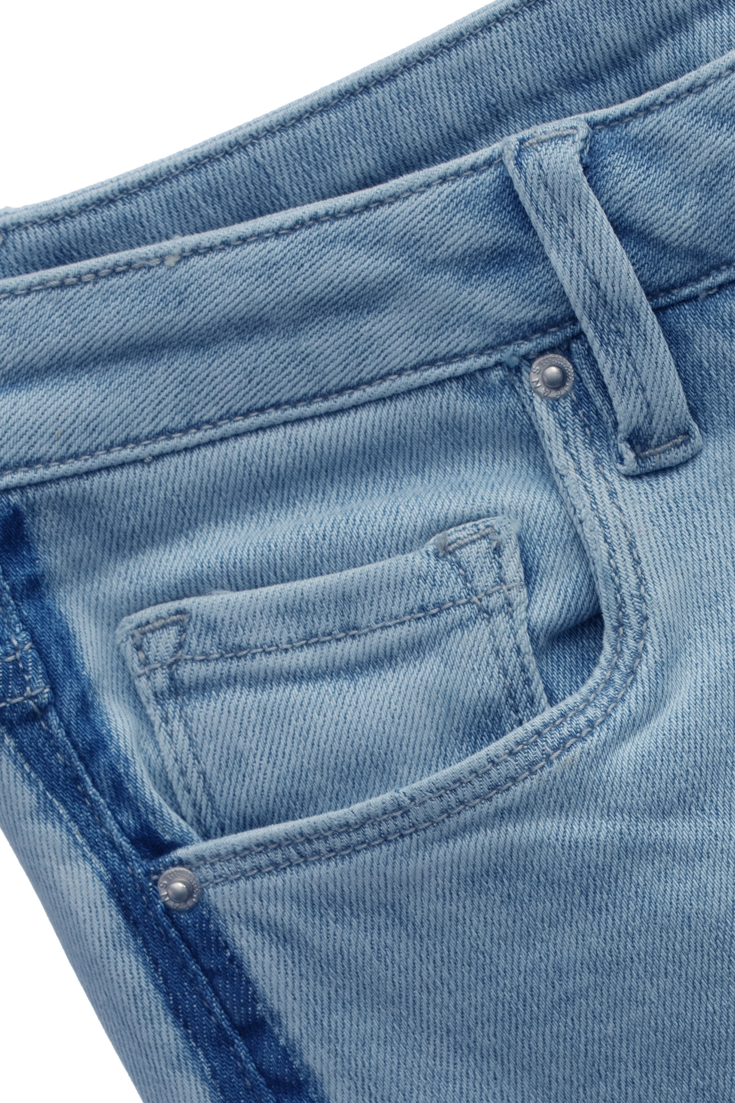 鑲色邊復古洗白牛仔褲鑲色邊復古洗白牛仔褲,牛仔,牛仔褲,秋冬穿搭,褲子