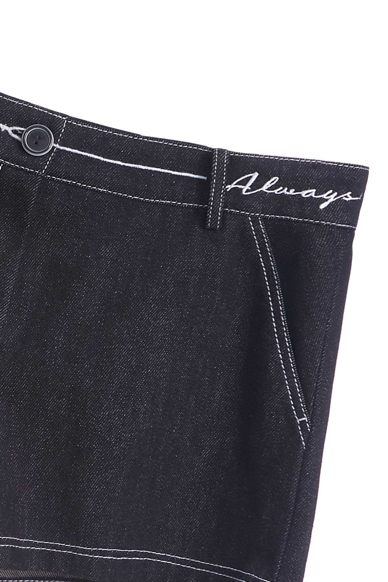 Neat white ditch denim short,Tanning,cowboy,Women's denim shorts,Jeans,Shorts,embroidered,Black jeans,黑色褲子
