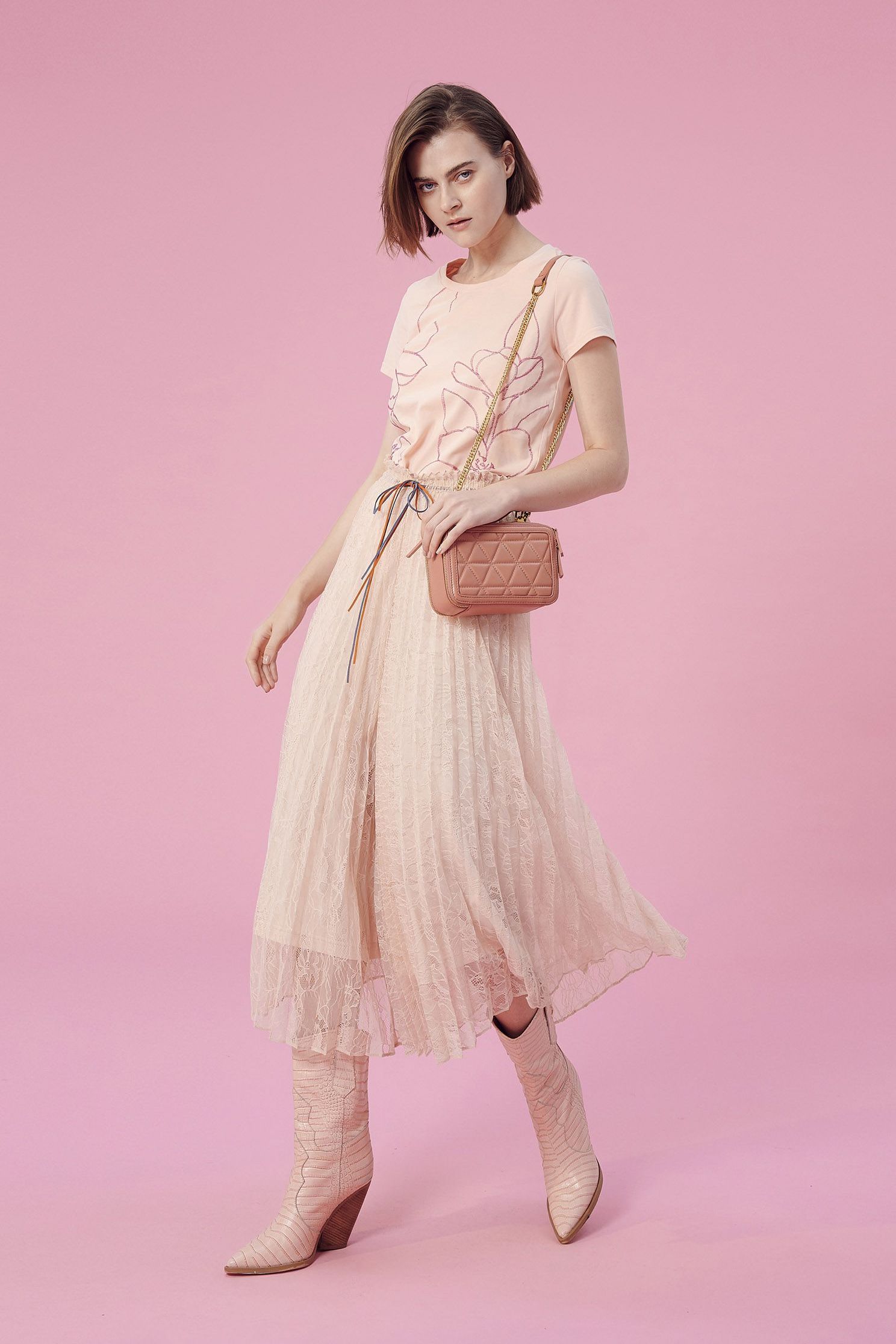 Elegant fashion wide pants,Culottes Pants,i-select,Lace,Pants,Culottes,長褲,Was thin