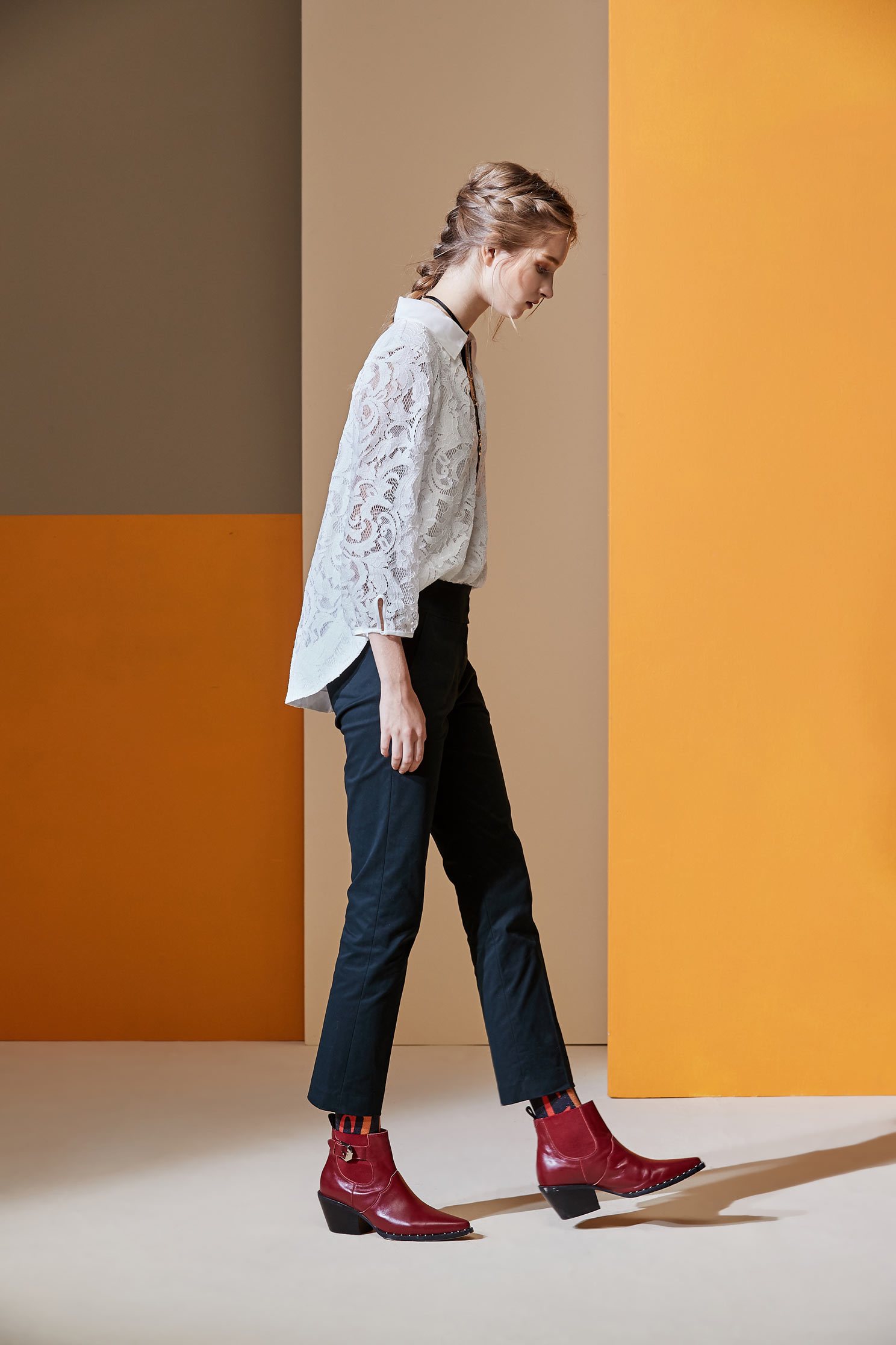 Ink-green narrow cropped pants,skinnypants,pants,pants,thinpants