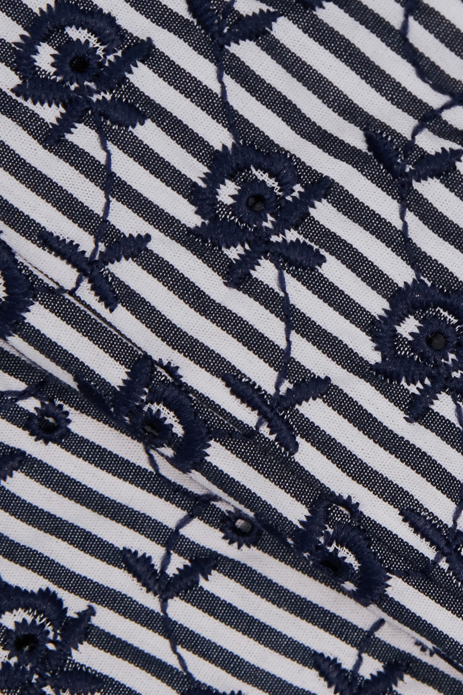 海軍藍花朵刺繡長褲海軍藍花朵刺繡長褲,上班OL穿搭,刺繡,寬褲,時髦成套搭配,條紋,秋冬穿搭,花花世界,褲子,長褲