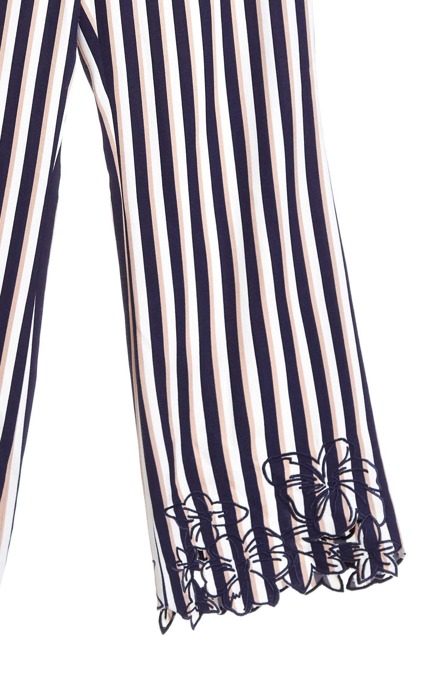 Color stripe design pants