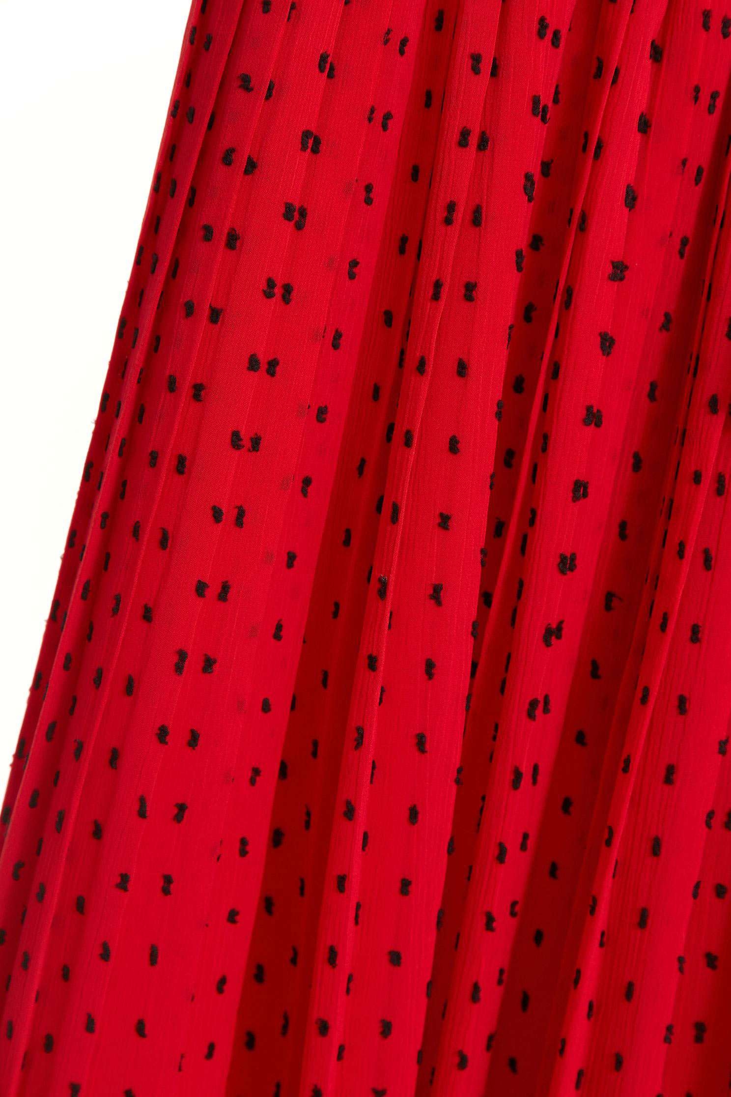Dot strap hundred pleated skirt,Culottes Pants,Pants,Culottes