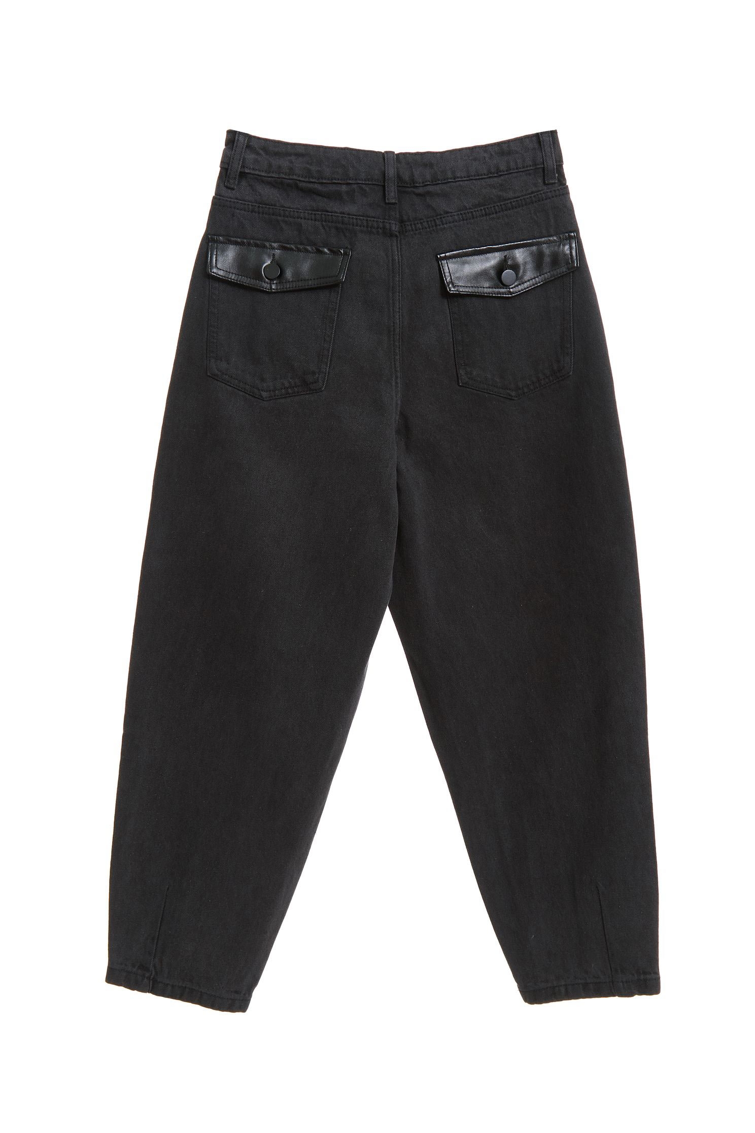 leather pocket jeans,Tanning,cowboy,Jeans,Women's denim trousers,皮革,長褲,Black jeans,Black trousers