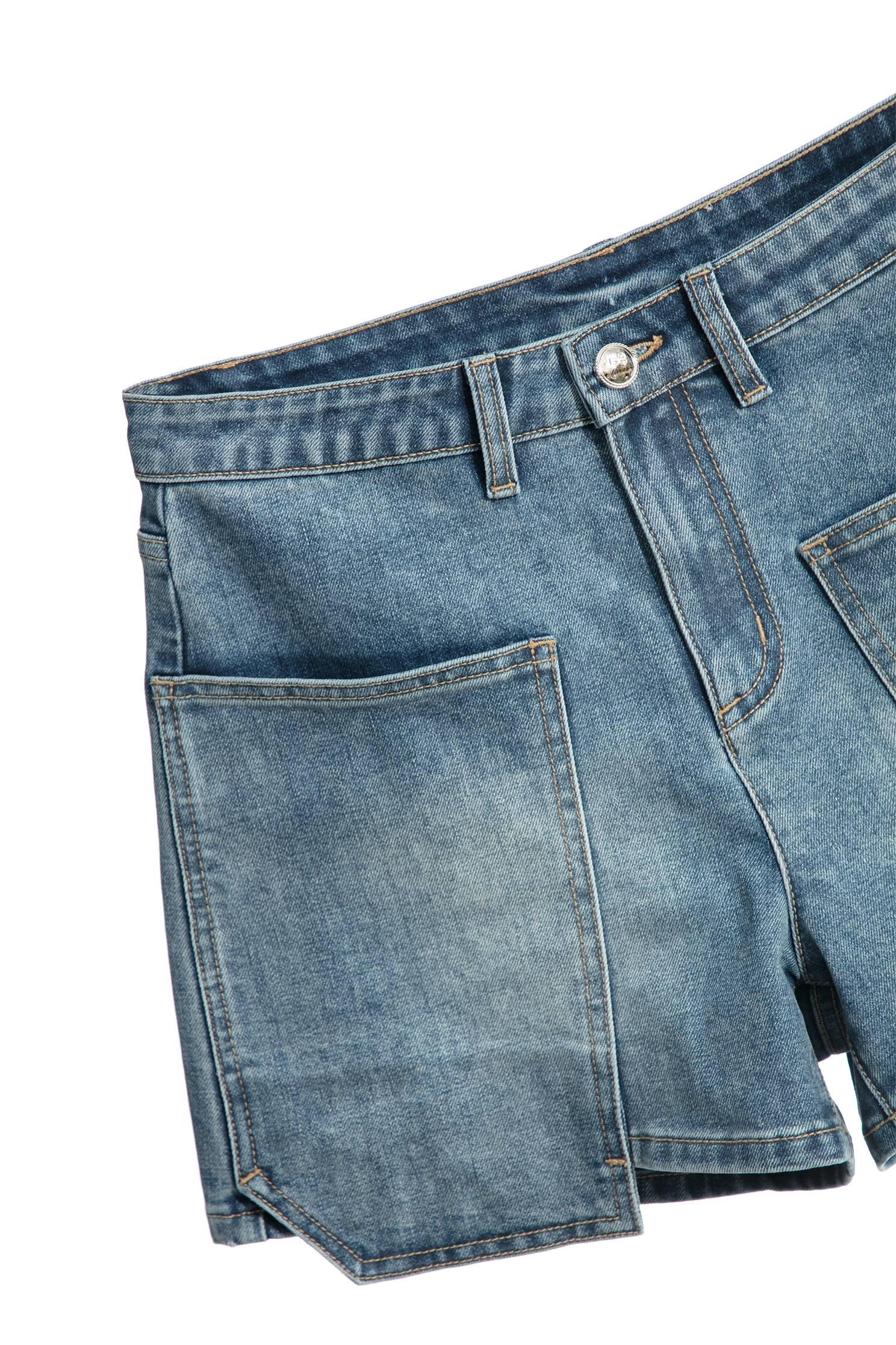 超大貼袋牛仔短褲超大貼袋牛仔短褲,春夏穿搭,牛仔,牛仔褲,短褲裙,純棉,褲子