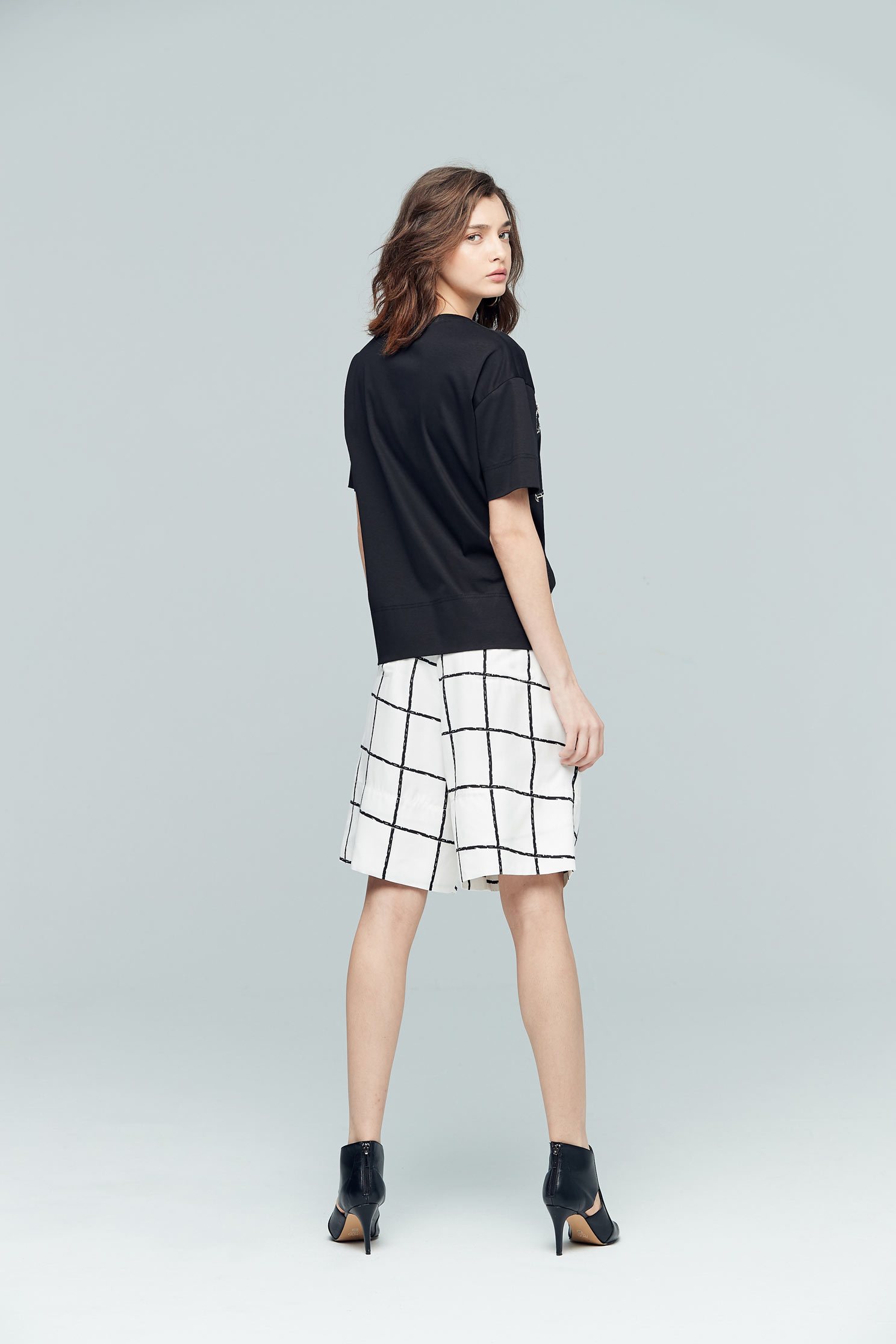 Simplicity plaid classic shorts,shorts,pants